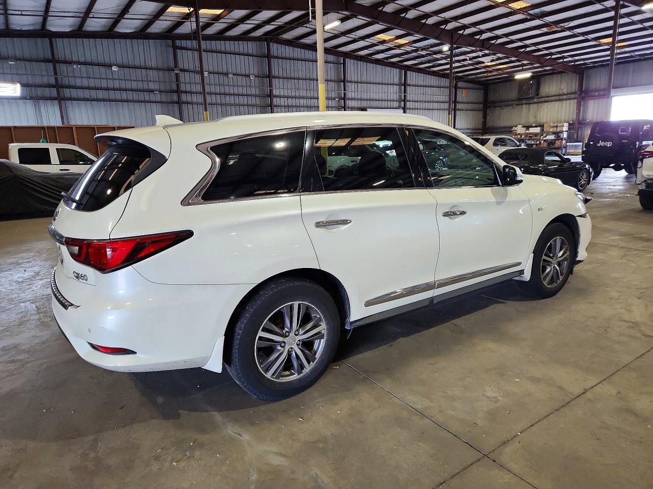 2019 Infiniti Qx60 Luxe White vin: 5N1DL0MM4KC567301