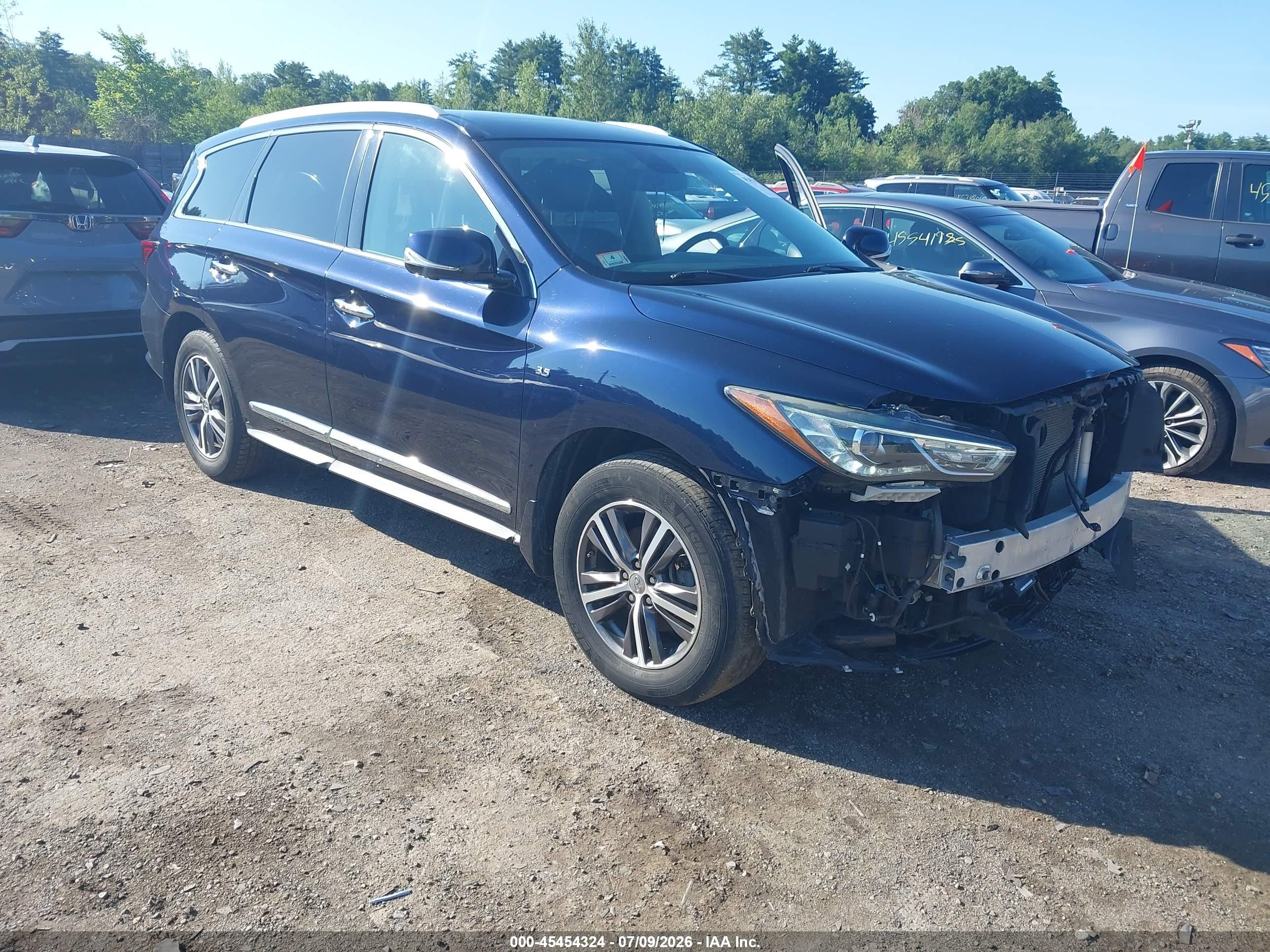 2017 Infiniti Qx60   Blue vin: 5N1DL0MM5HC521162