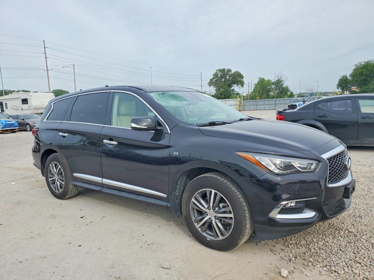 2020 Infiniti Qx60 Luxe Черный vin: 5N1DL0MM5LC518772