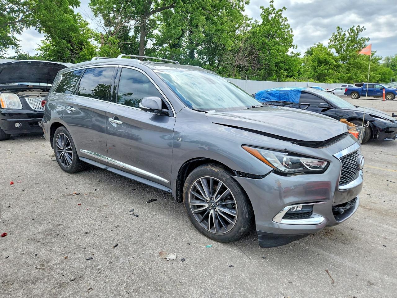 2017 Infi Qx60 Base Серый vin: 5N1DL0MM6HC529027