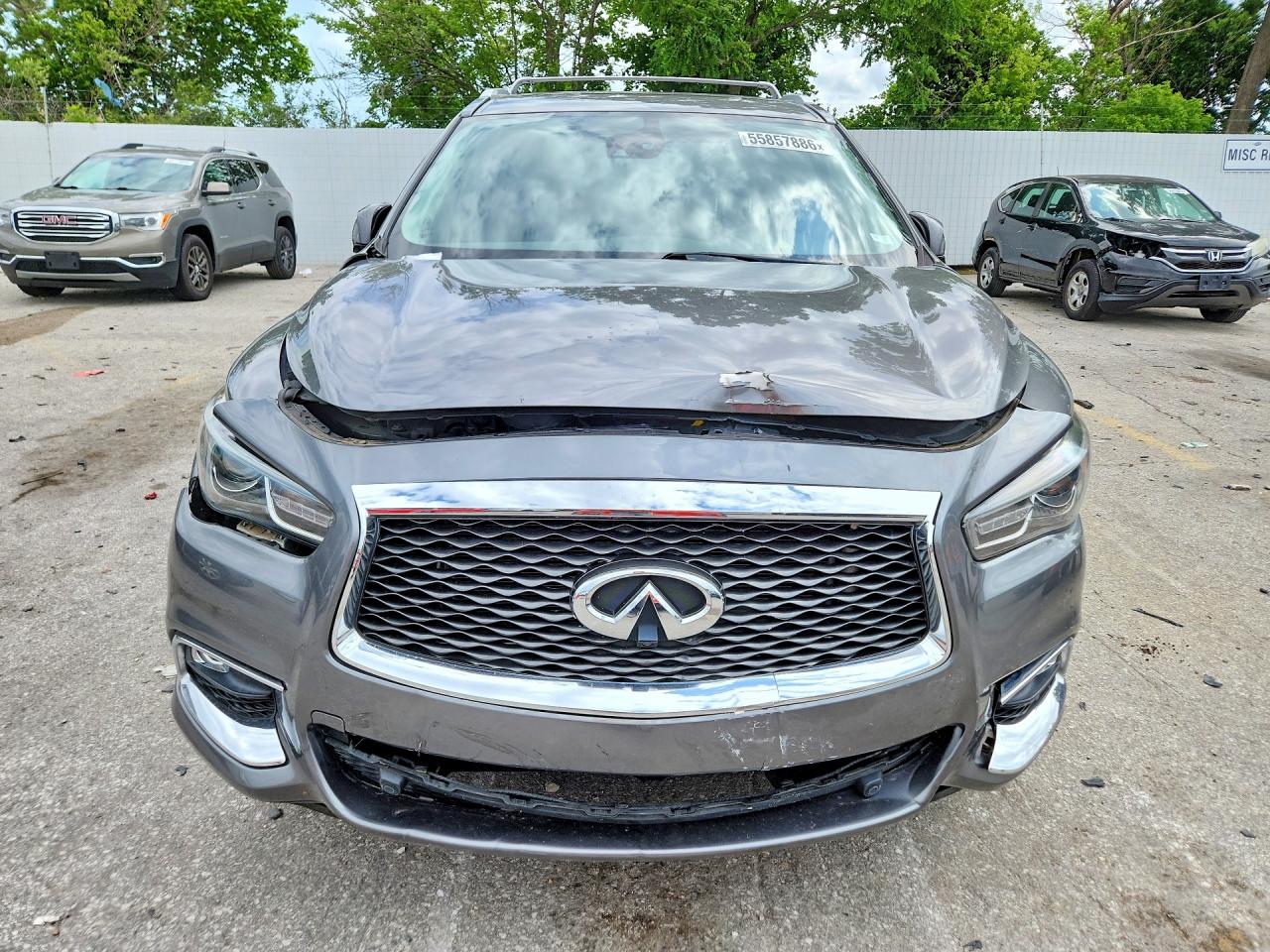 2017 Infi Qx60 Base Серый vin: 5N1DL0MM6HC529027