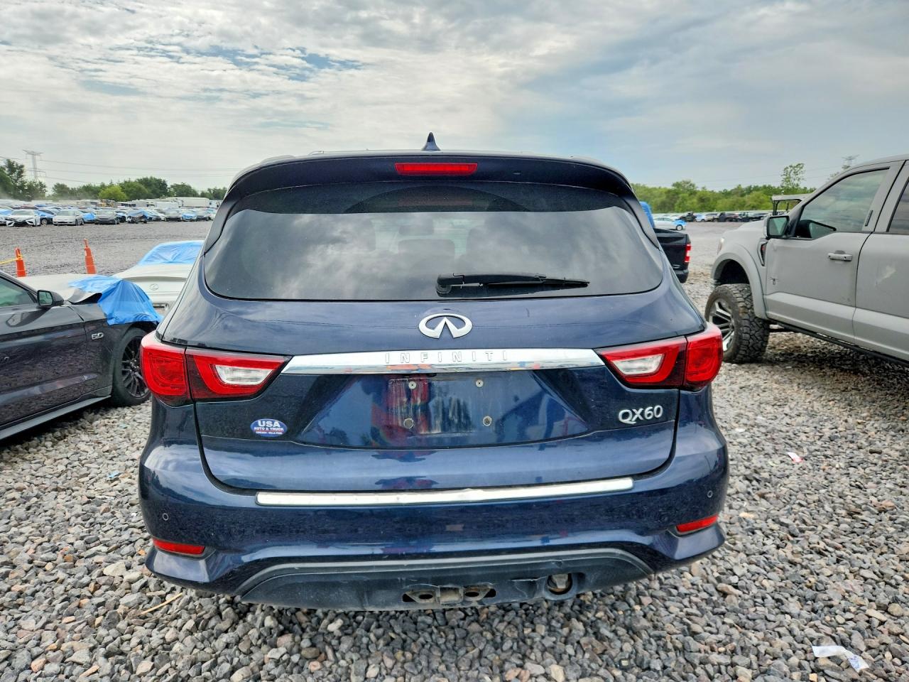 2018 Infiniti Qx60 Base Blue vin: 5N1DL0MM6JC510547