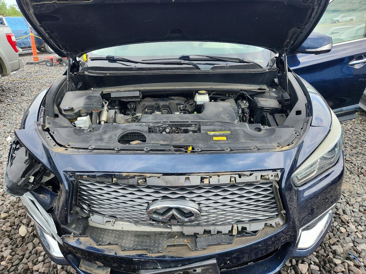 2018 Infiniti Qx60 Base Blue vin: 5N1DL0MM6JC510547