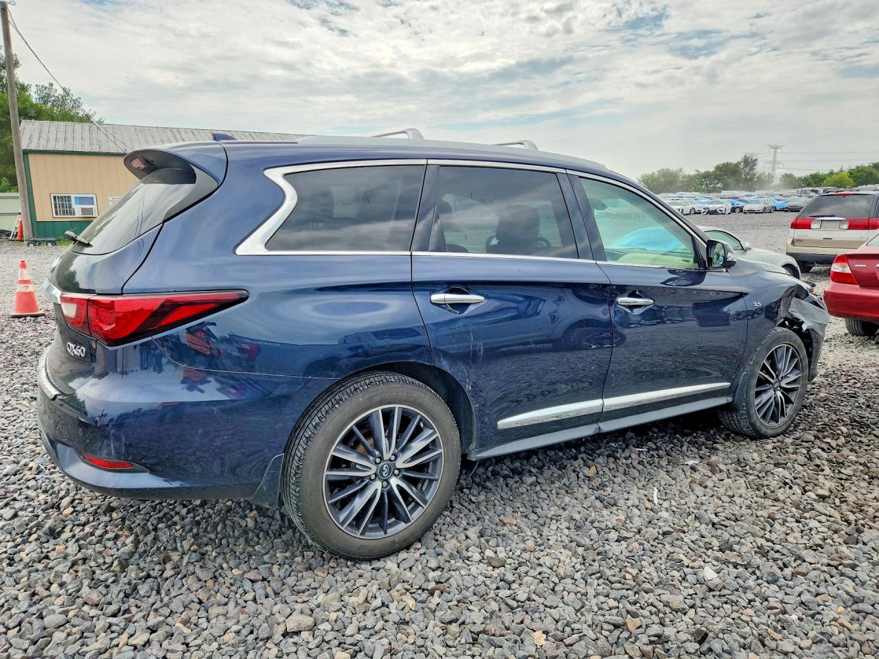 2018 Infiniti Qx60 Base Blue vin: 5N1DL0MM6JC510547