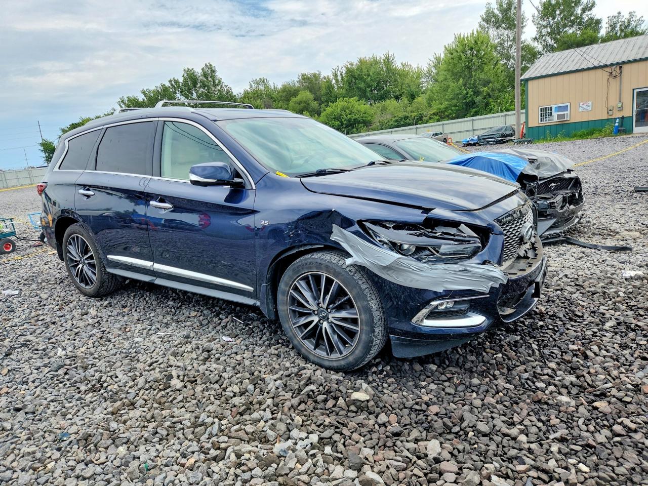 2018 Infiniti Qx60 Base Blue vin: 5N1DL0MM6JC510547