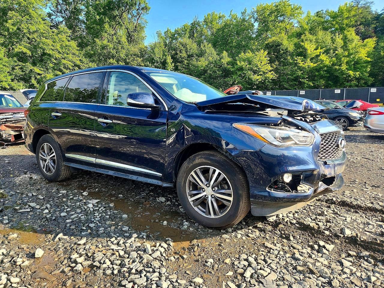 2019 Infiniti Qx60 Pure Blue vin: 5N1DL0MM6KC550418