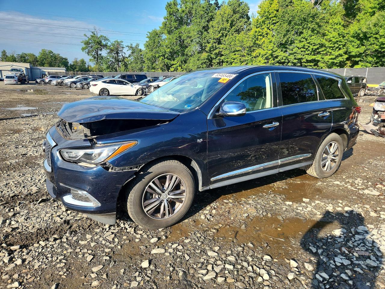 2019 Infiniti Qx60 Pure Blue vin: 5N1DL0MM6KC550418
