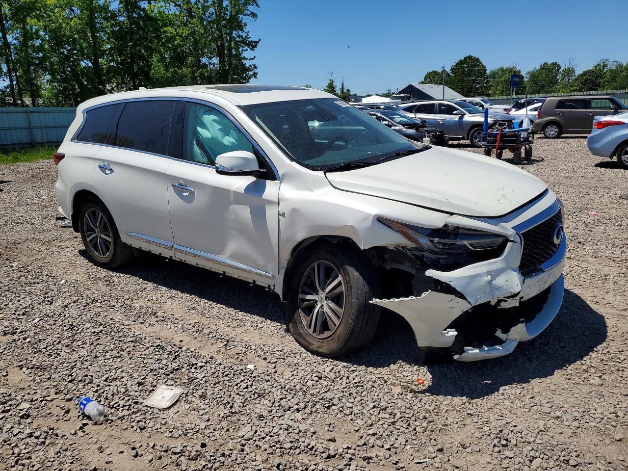 2020 Infiniti Qx60 Pure White vin: 5N1DL0MM6LC534785