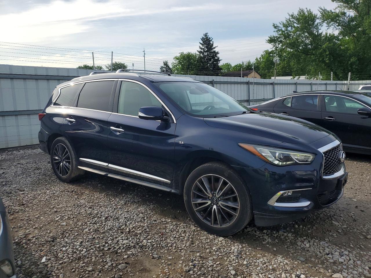 2017 Infiniti Qx60 Base Blue vin: 5N1DL0MM7HC513919