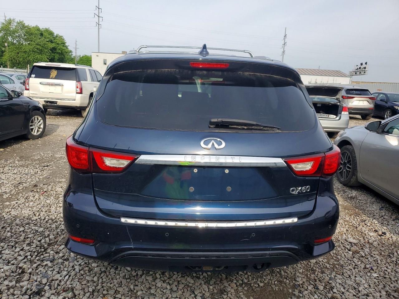 2017 Infiniti Qx60 Base Blue vin: 5N1DL0MM7HC513919