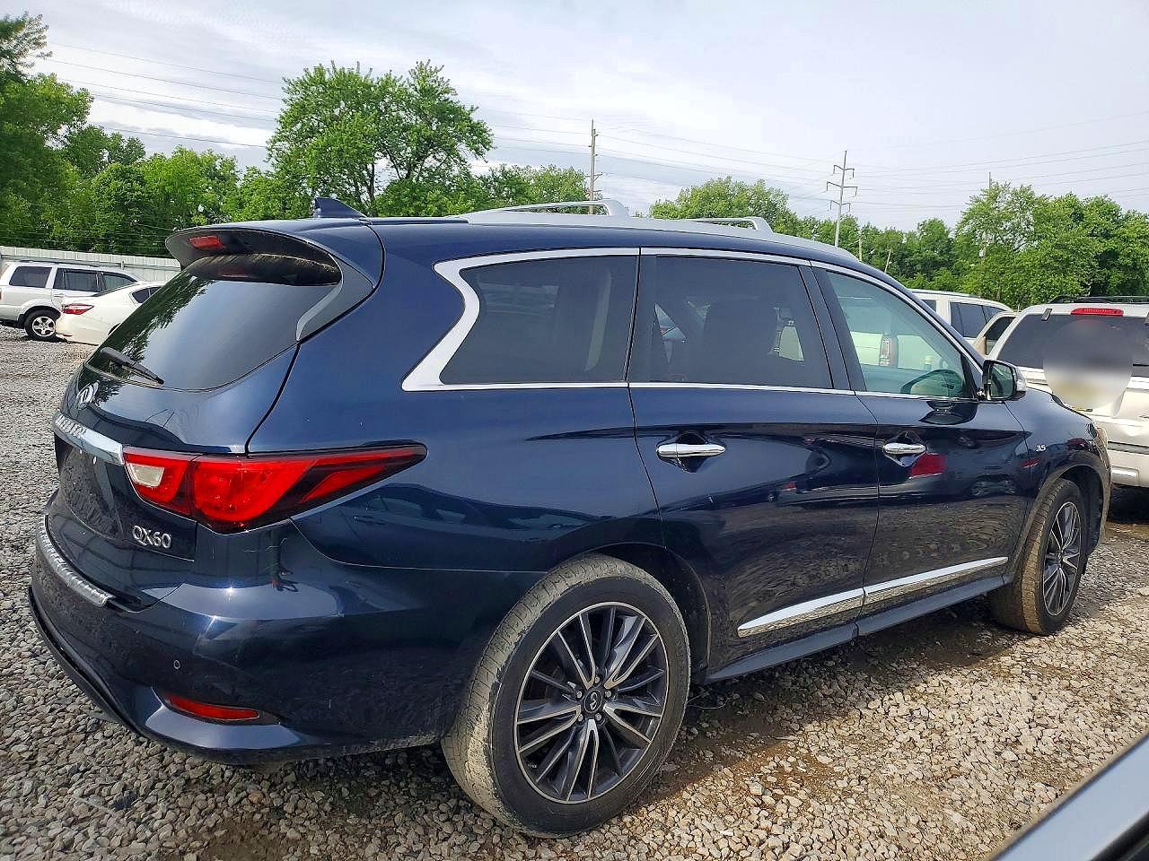 2017 Infiniti Qx60 Base Blue vin: 5N1DL0MM7HC513919