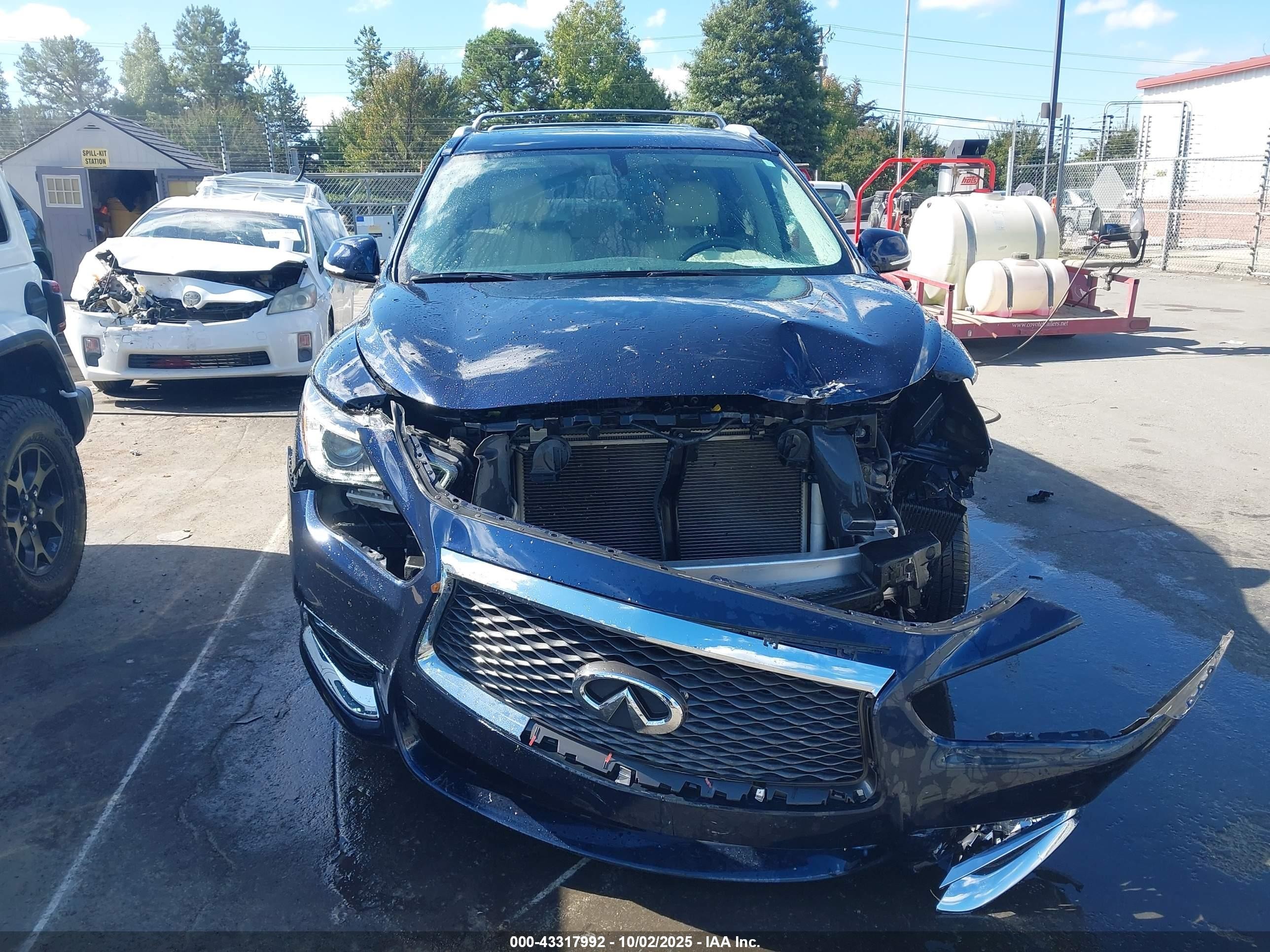 2018 Infiniti Qx60   Blue vin: 5N1DL0MM7JC512355