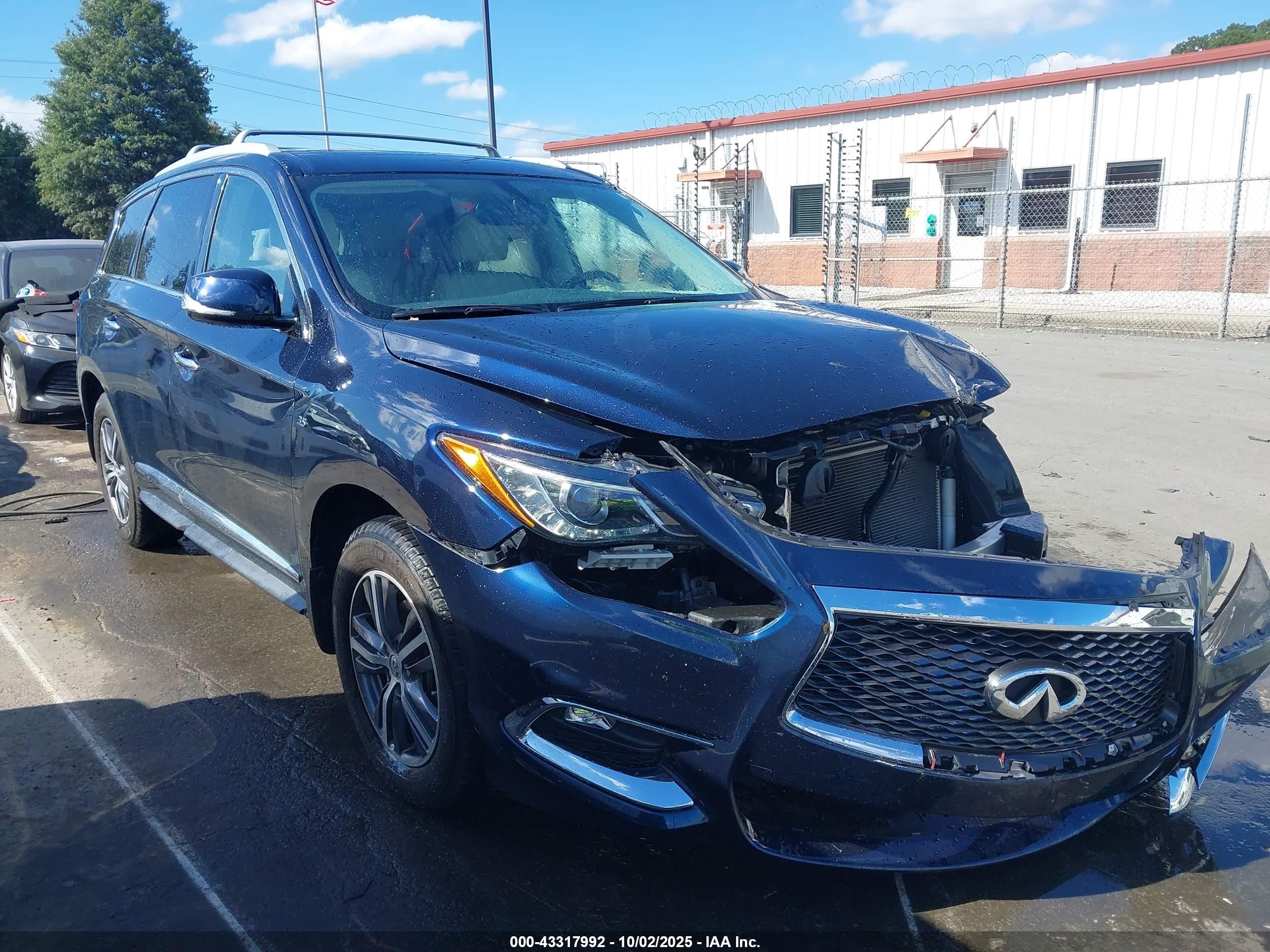 2018 Infiniti Qx60   Blue vin: 5N1DL0MM7JC512355