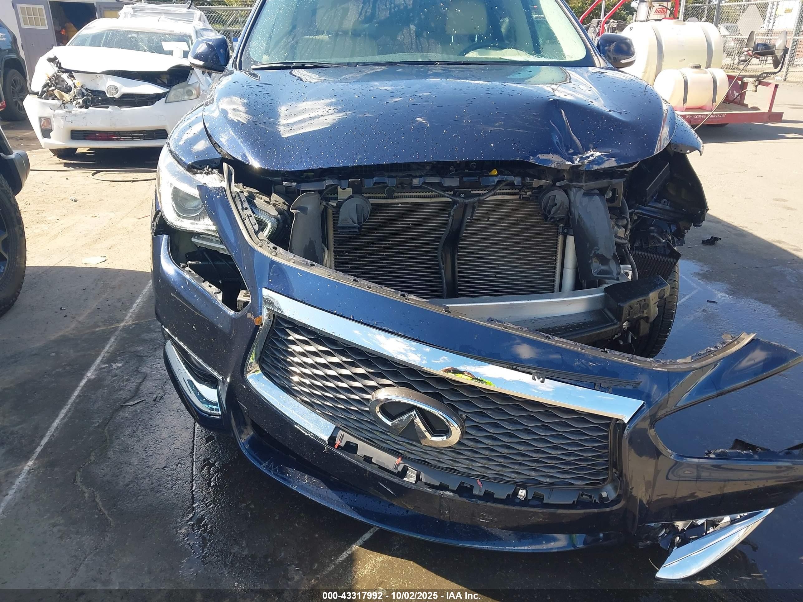 2018 Infiniti Qx60   Blue vin: 5N1DL0MM7JC512355