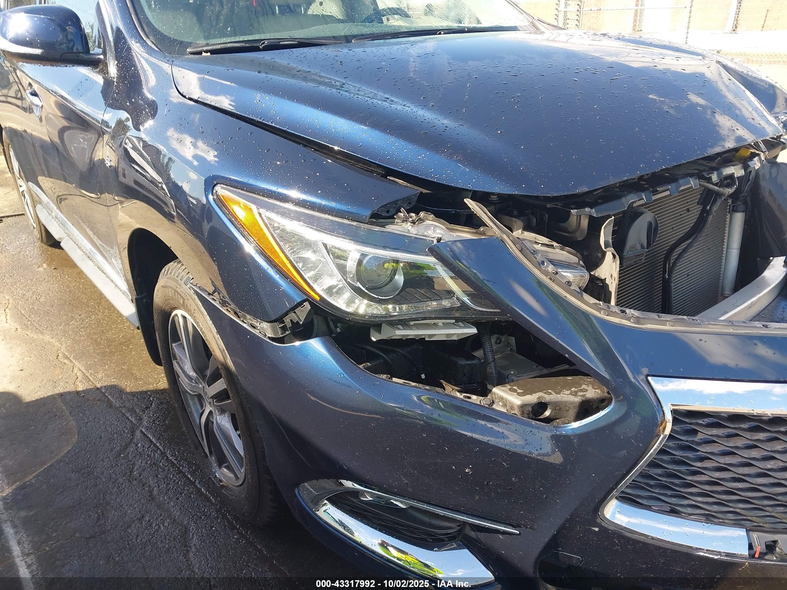 2018 Infiniti Qx60   Blue vin: 5N1DL0MM7JC512355