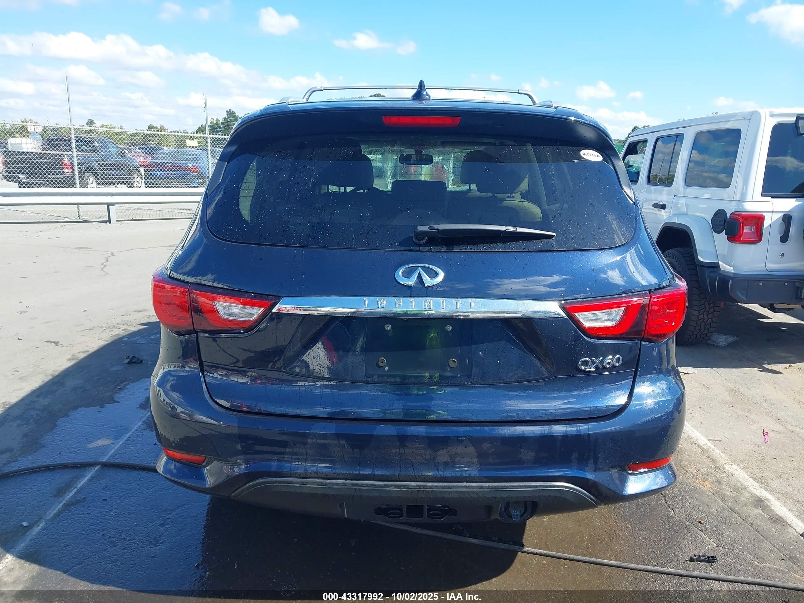 2018 Infiniti Qx60   Blue vin: 5N1DL0MM7JC512355