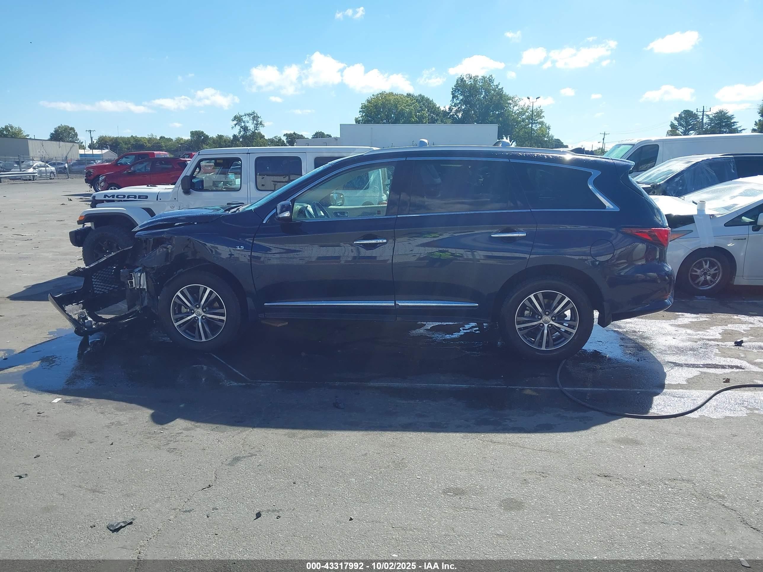 2018 Infiniti Qx60   Blue vin: 5N1DL0MM7JC512355