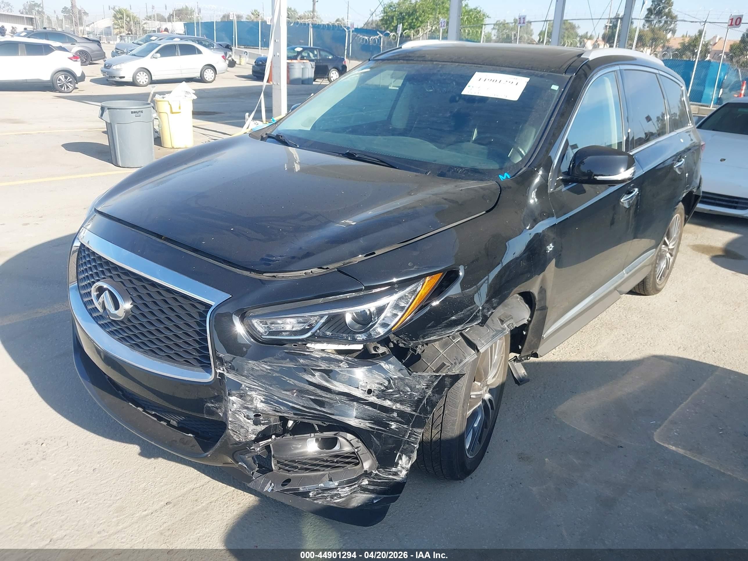 2018 Infiniti Qx60 Black vin: 5N1DL0MM7JC514607