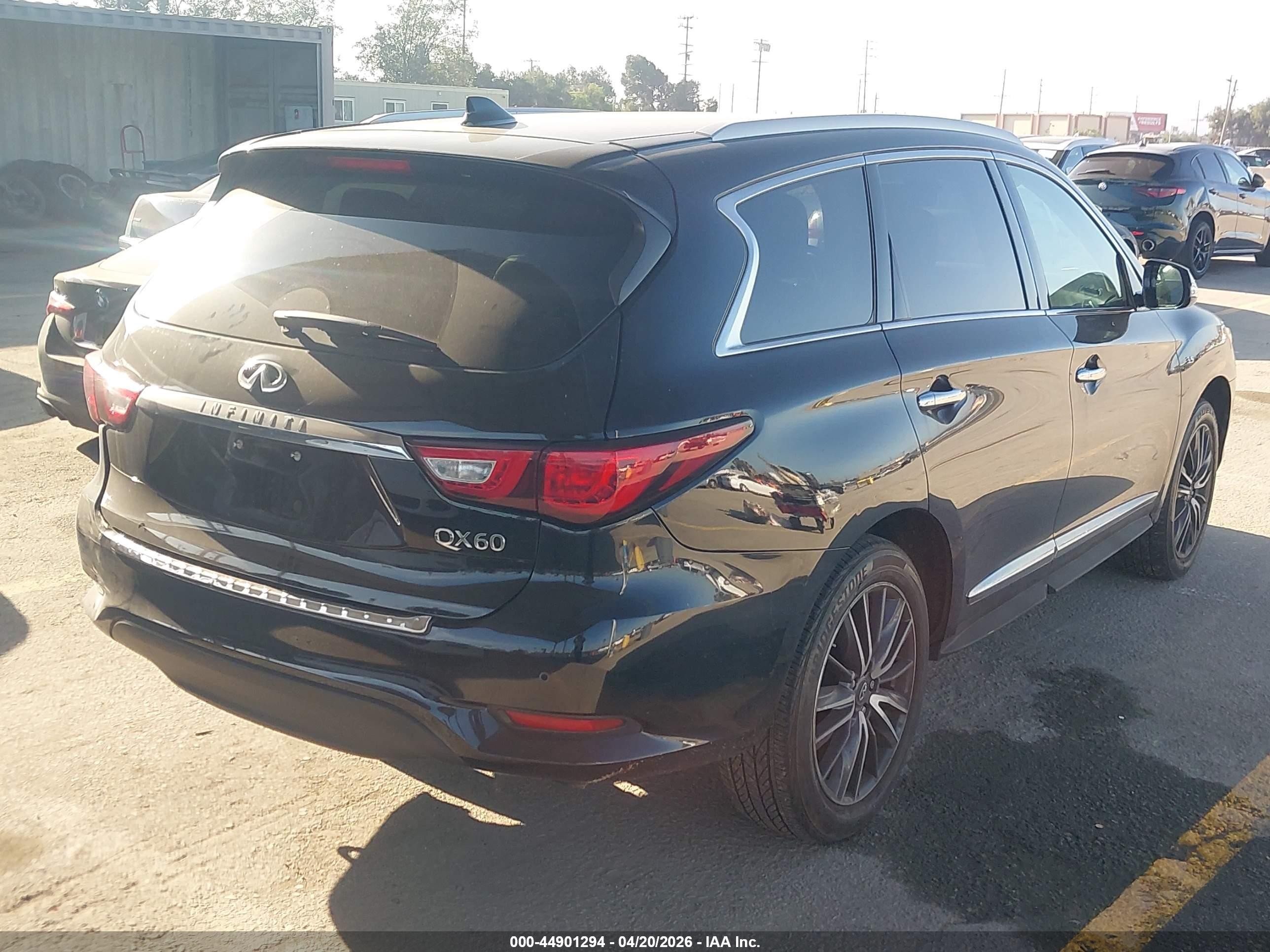 2018 Infiniti Qx60 Black vin: 5N1DL0MM7JC514607
