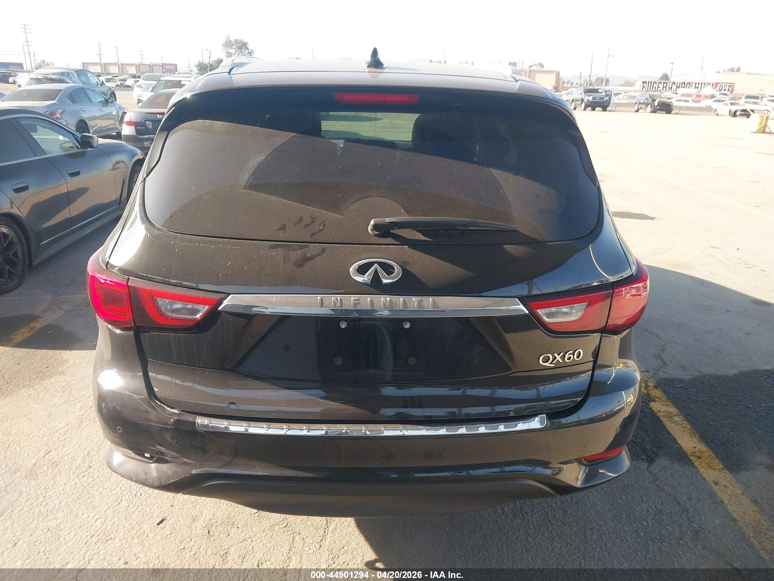 2018 Infiniti Qx60 Black vin: 5N1DL0MM7JC514607