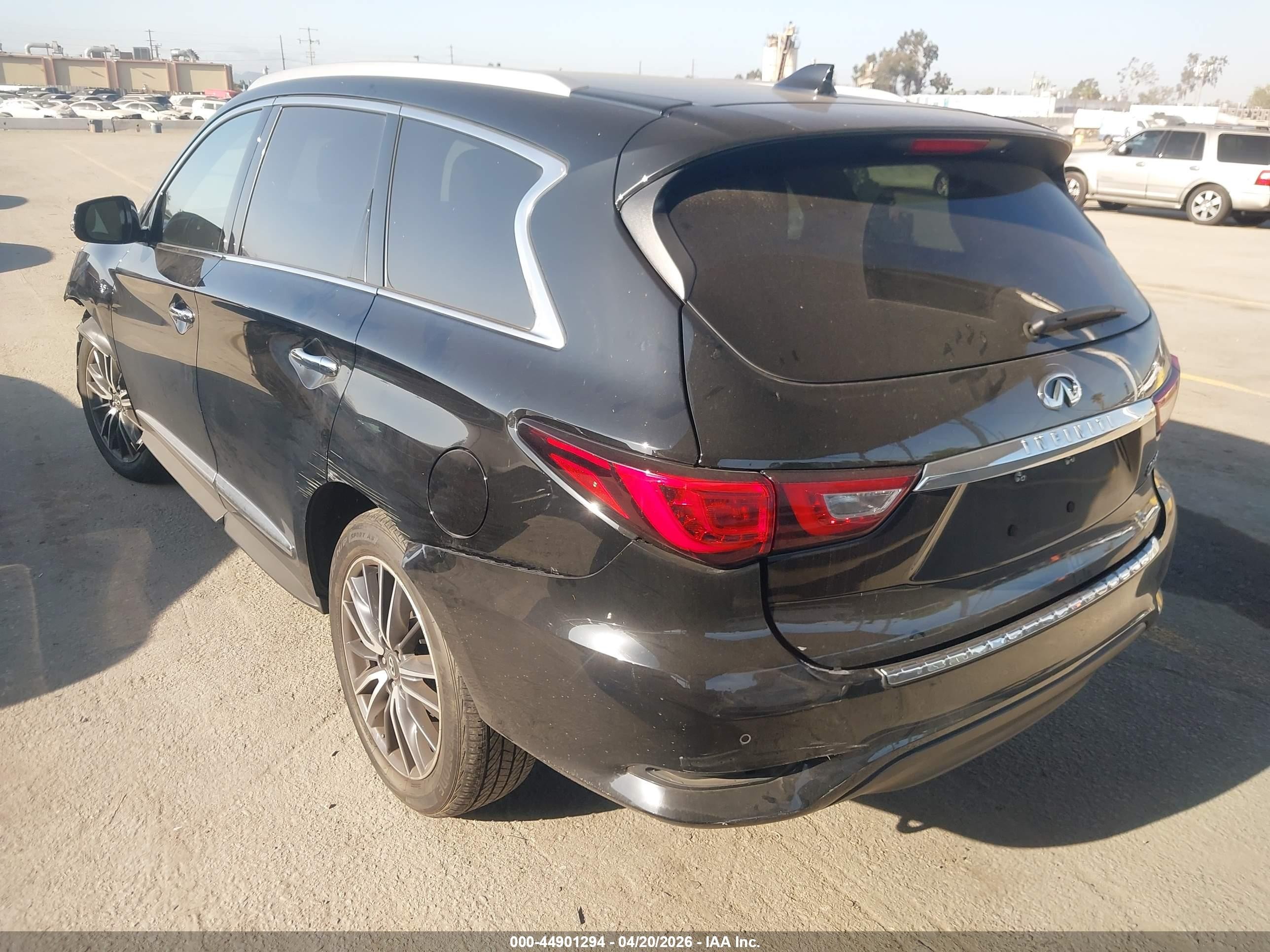 2018 Infiniti Qx60 Black vin: 5N1DL0MM7JC514607