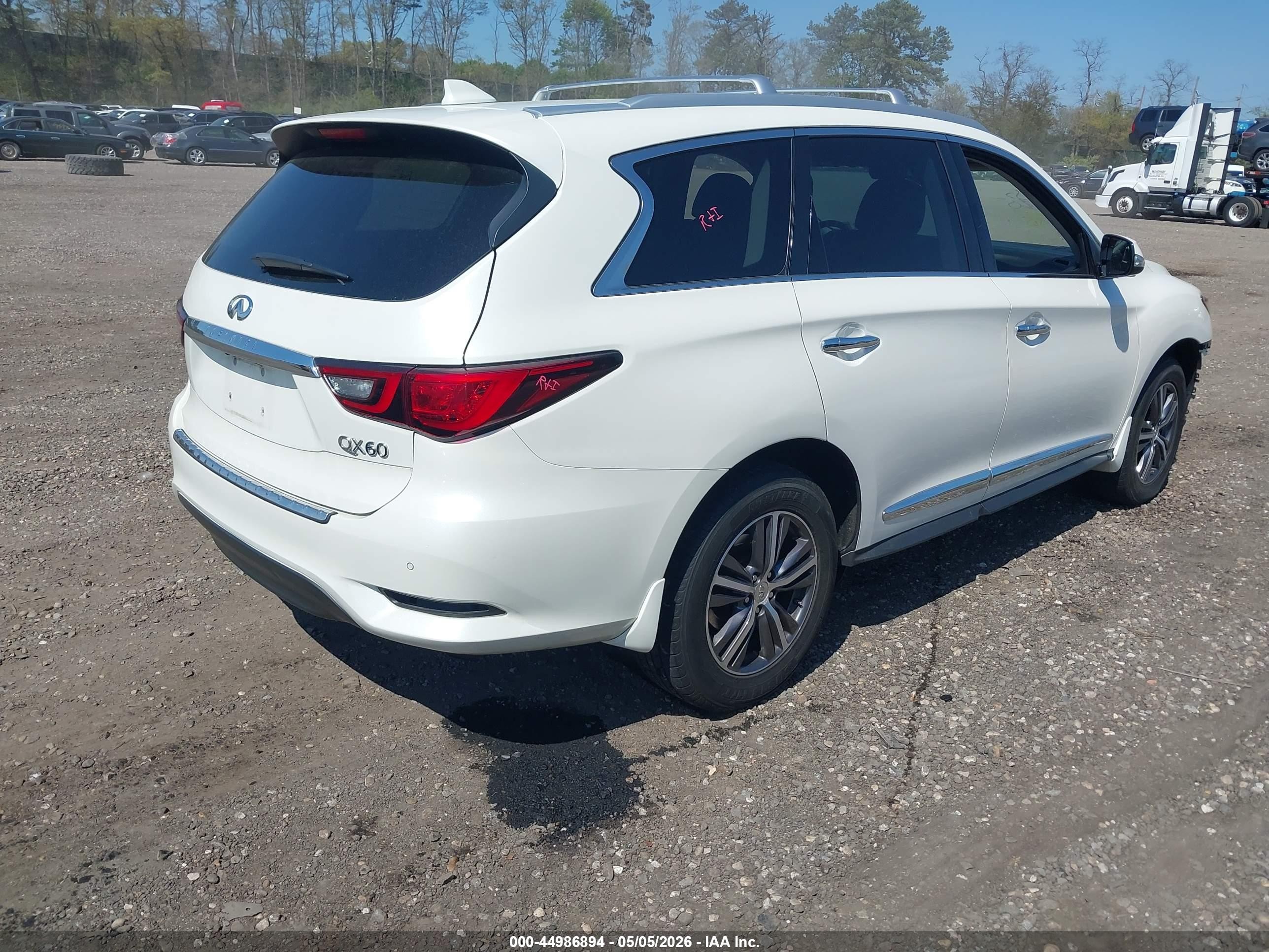 2019 Infiniti Qx60 Luxe White vin: 5N1DL0MM7KC502572