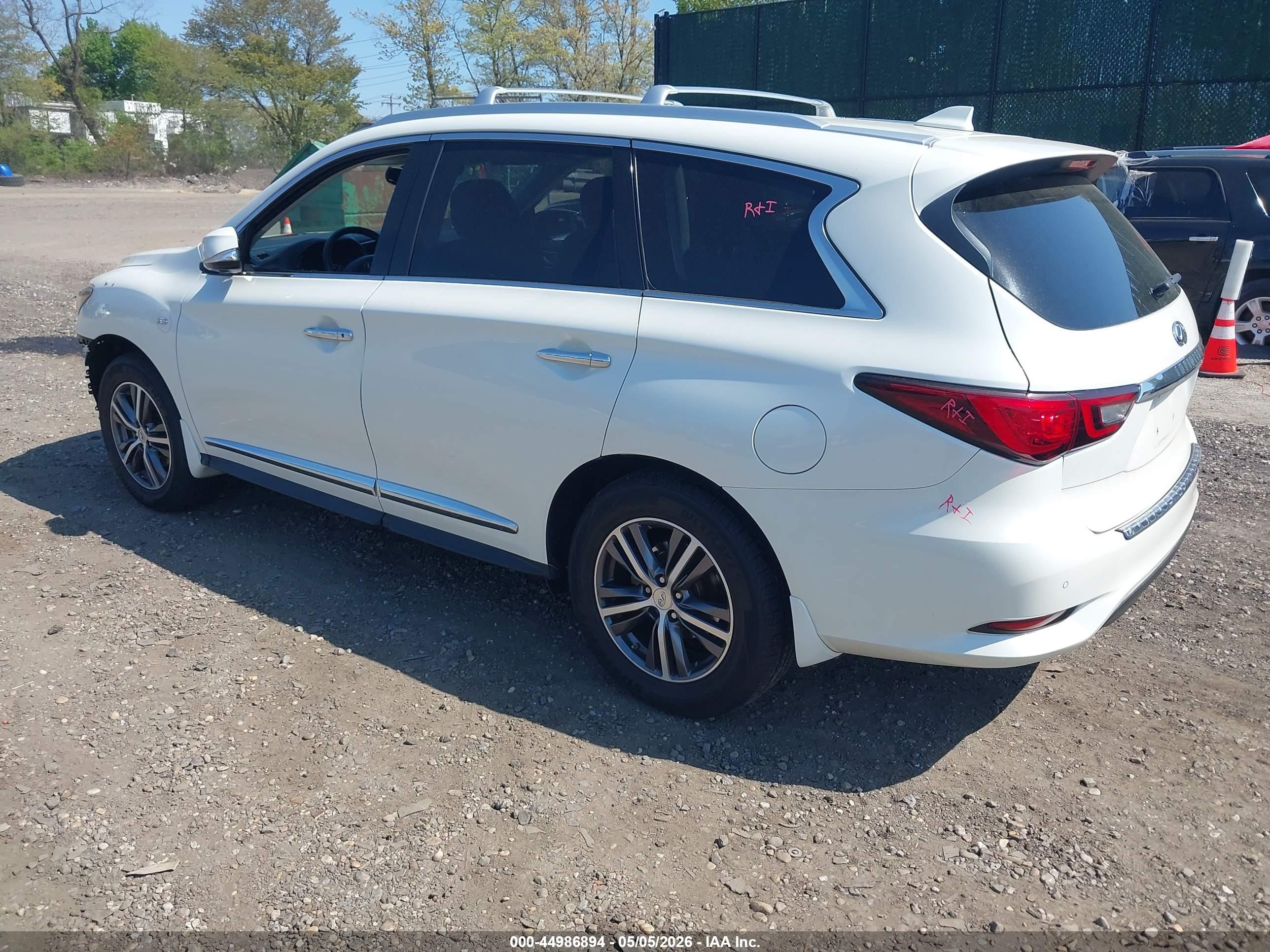 2019 Infiniti Qx60 Luxe White vin: 5N1DL0MM7KC502572