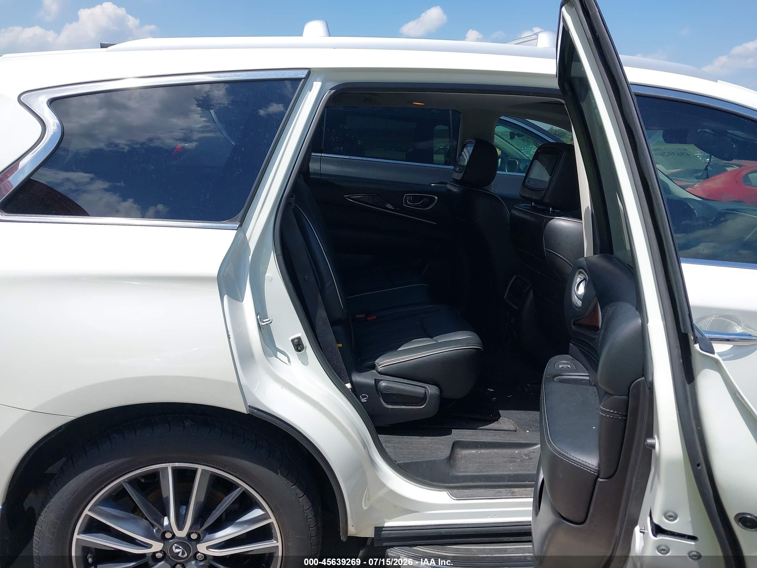 2017 Infiniti Qx60   White vin: 5N1DL0MM8HC529336