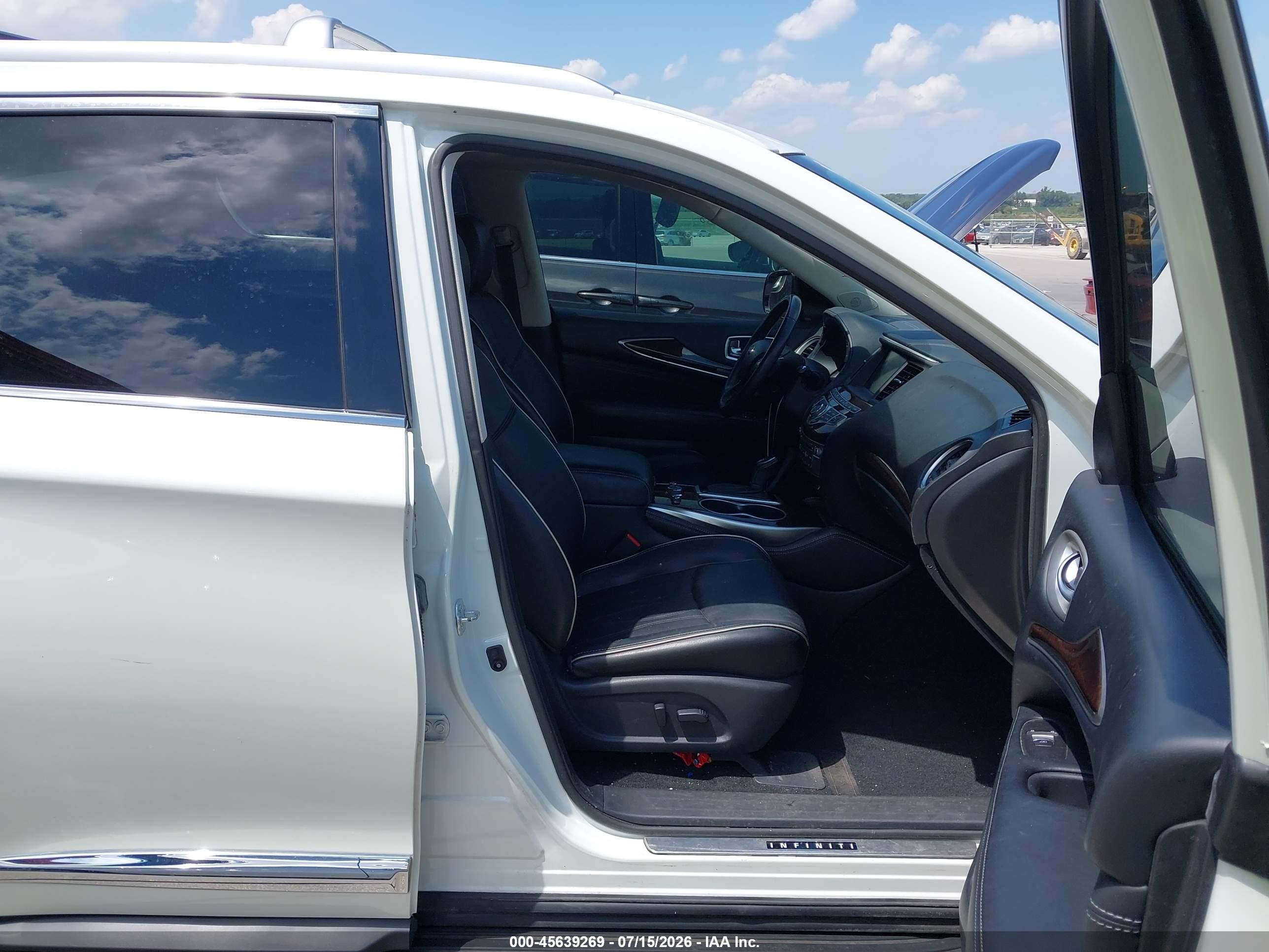 2017 Infiniti Qx60   White vin: 5N1DL0MM8HC529336