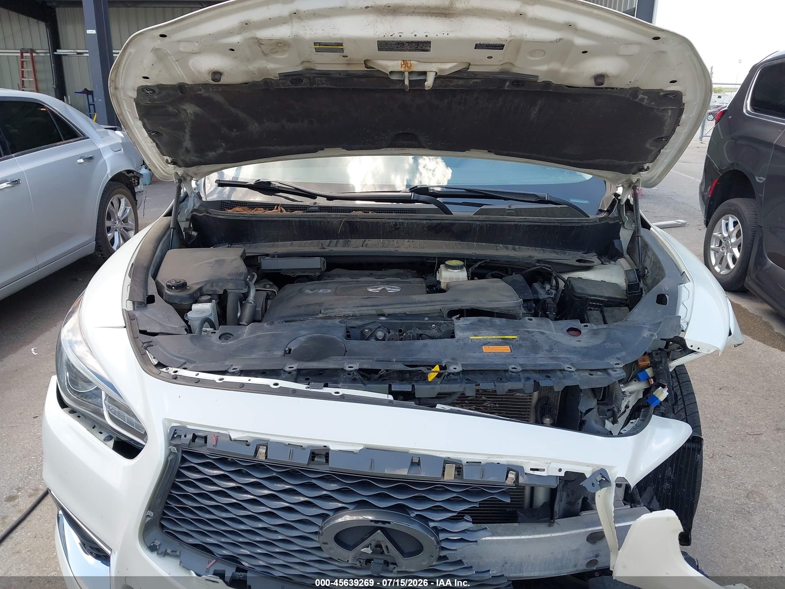 2017 Infiniti Qx60   White vin: 5N1DL0MM8HC529336