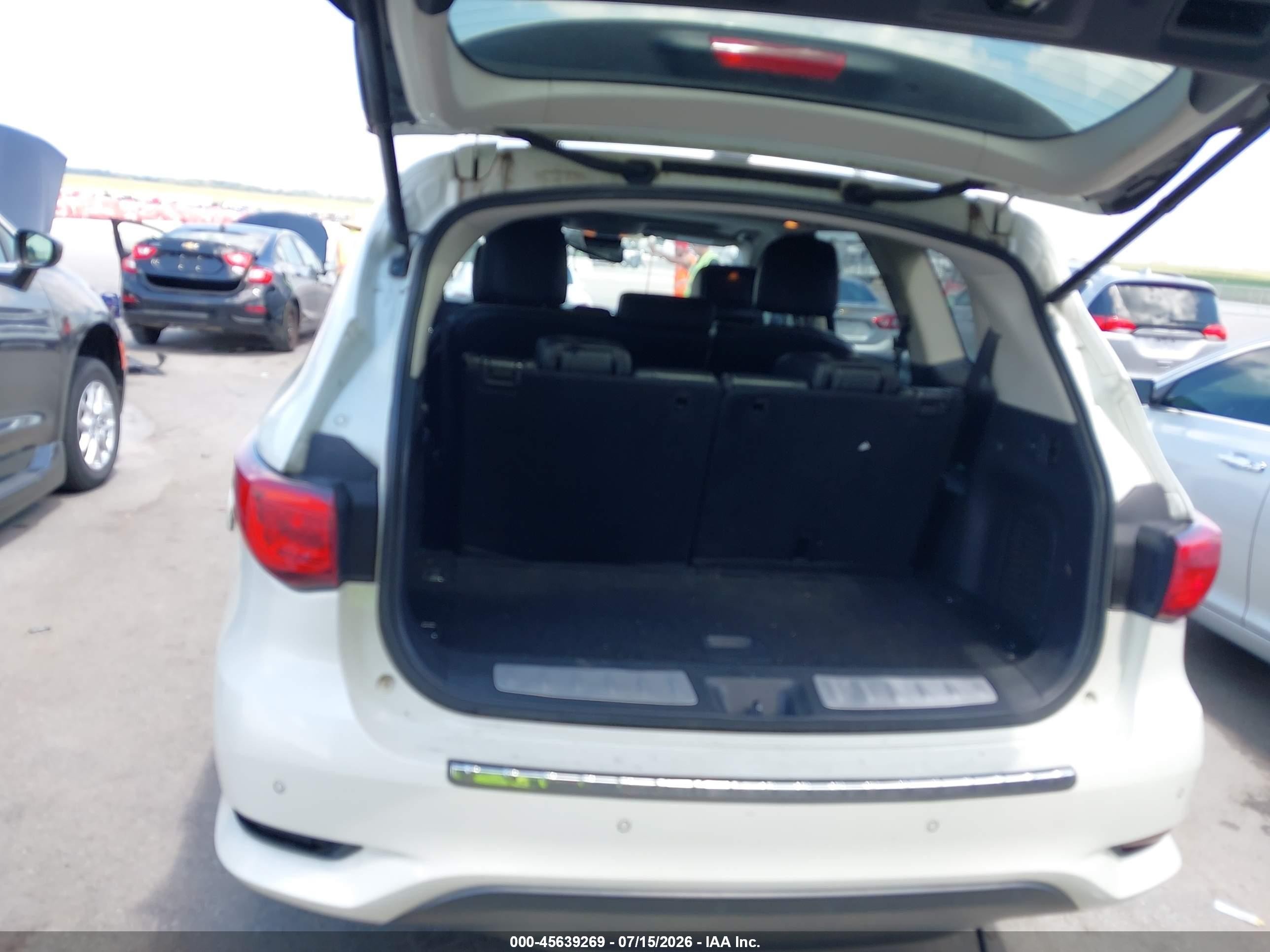 2017 Infiniti Qx60   White vin: 5N1DL0MM8HC529336