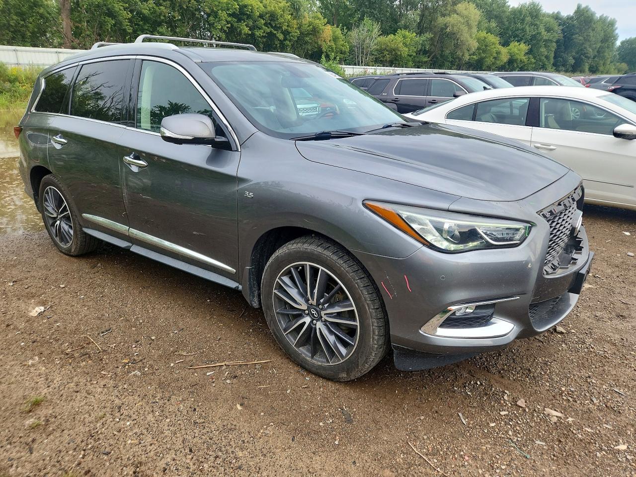 2018 Infiniti Qx60 Base Gray vin: 5N1DL0MM8JC525440