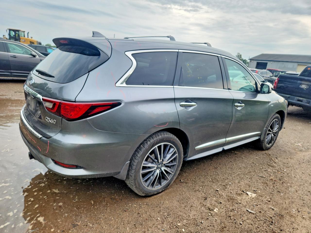 2018 Infiniti Qx60 Base Gray vin: 5N1DL0MM8JC525440