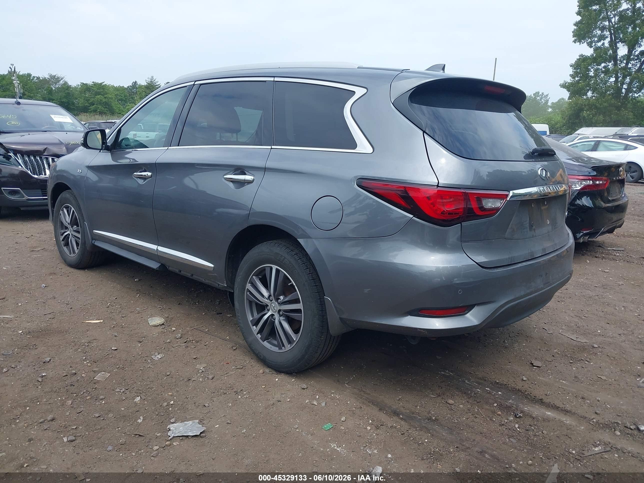 2018 Infiniti Qx60   Gray vin: 5N1DL0MM8JC526507