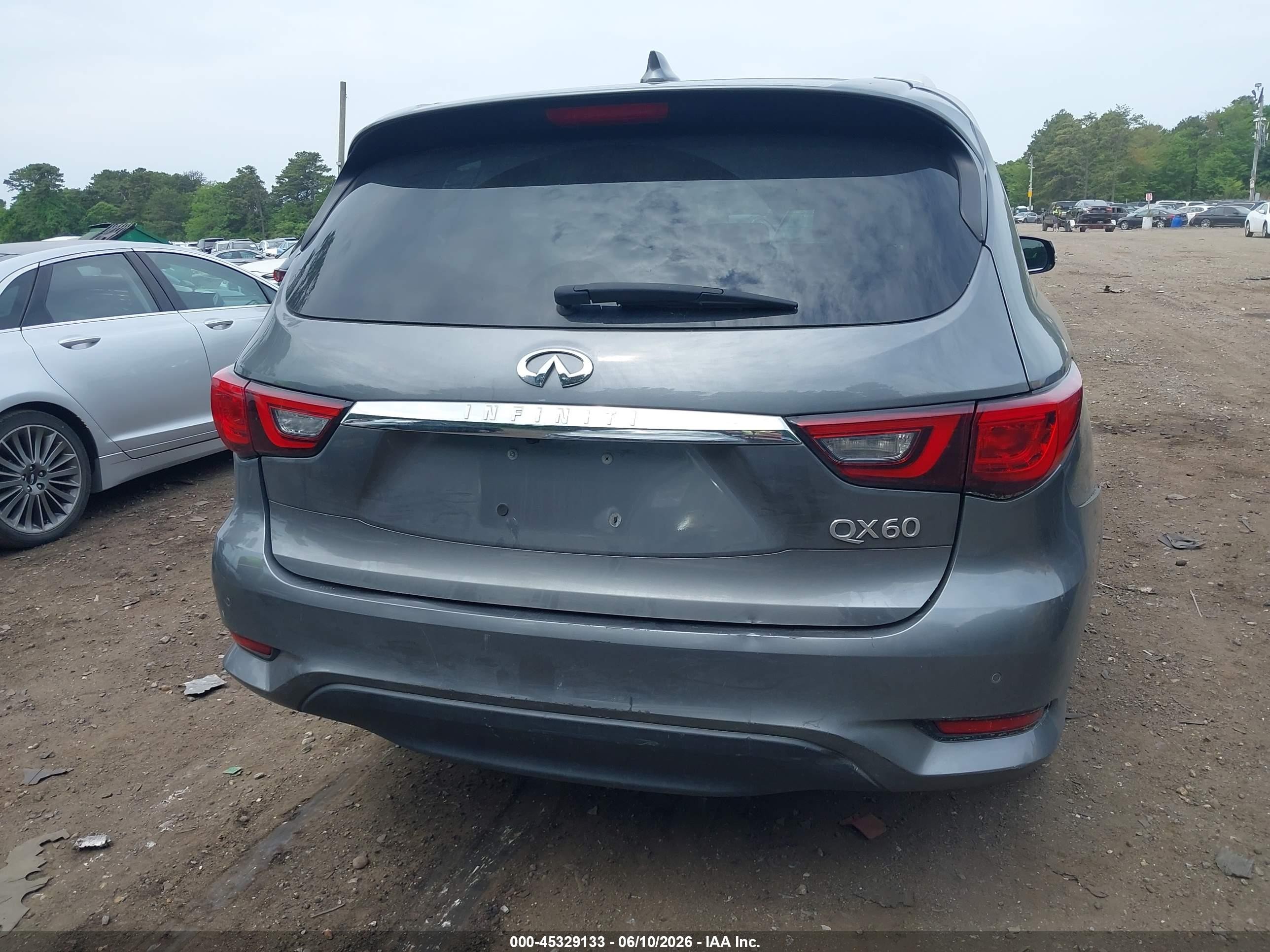 2018 Infiniti Qx60   Gray vin: 5N1DL0MM8JC526507
