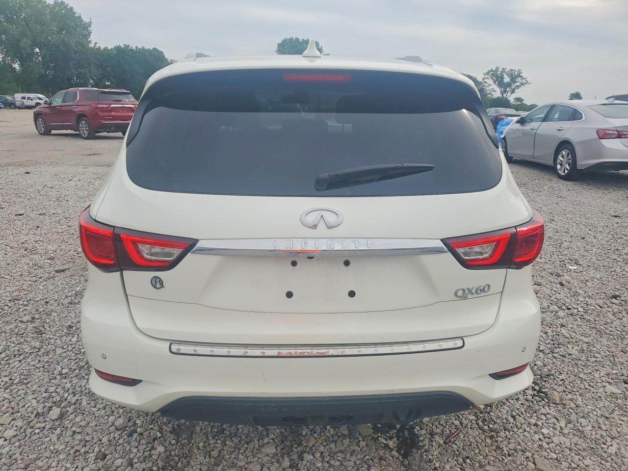 2017 Infiniti Qx60 Base White vin: 5N1DL0MM9HC514375