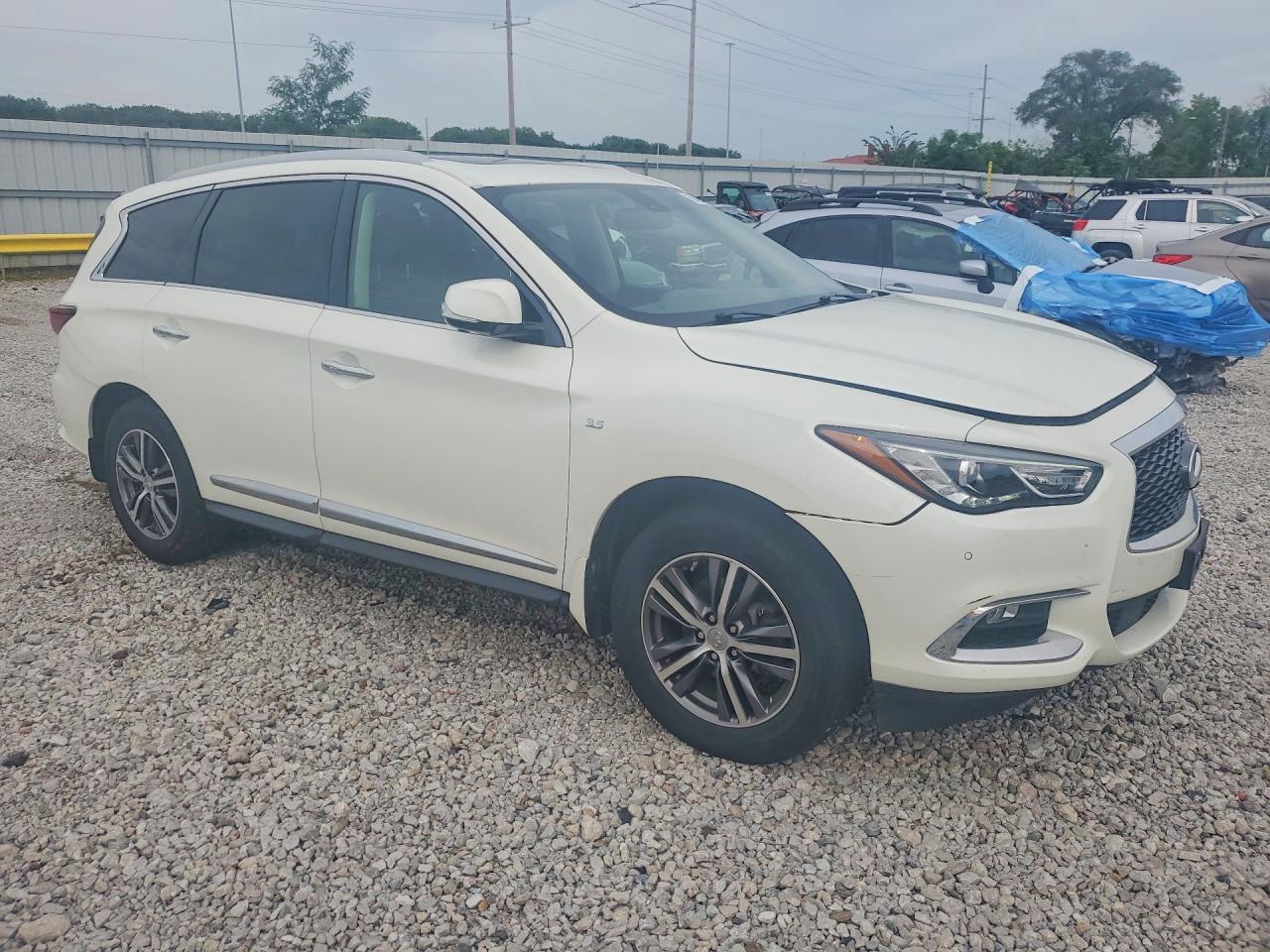 2017 Infiniti Qx60 Base White vin: 5N1DL0MM9HC514375