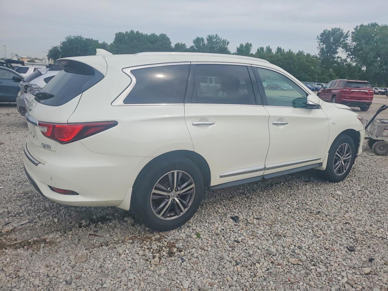 2017 Infiniti Qx60 Base White vin: 5N1DL0MM9HC514375