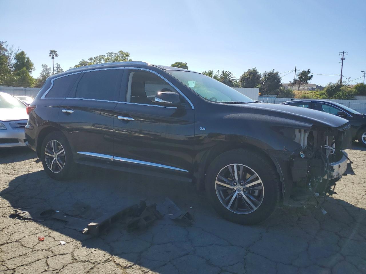 2017 Infiniti Qx60 Base Black vin: 5N1DL0MM9HC548882