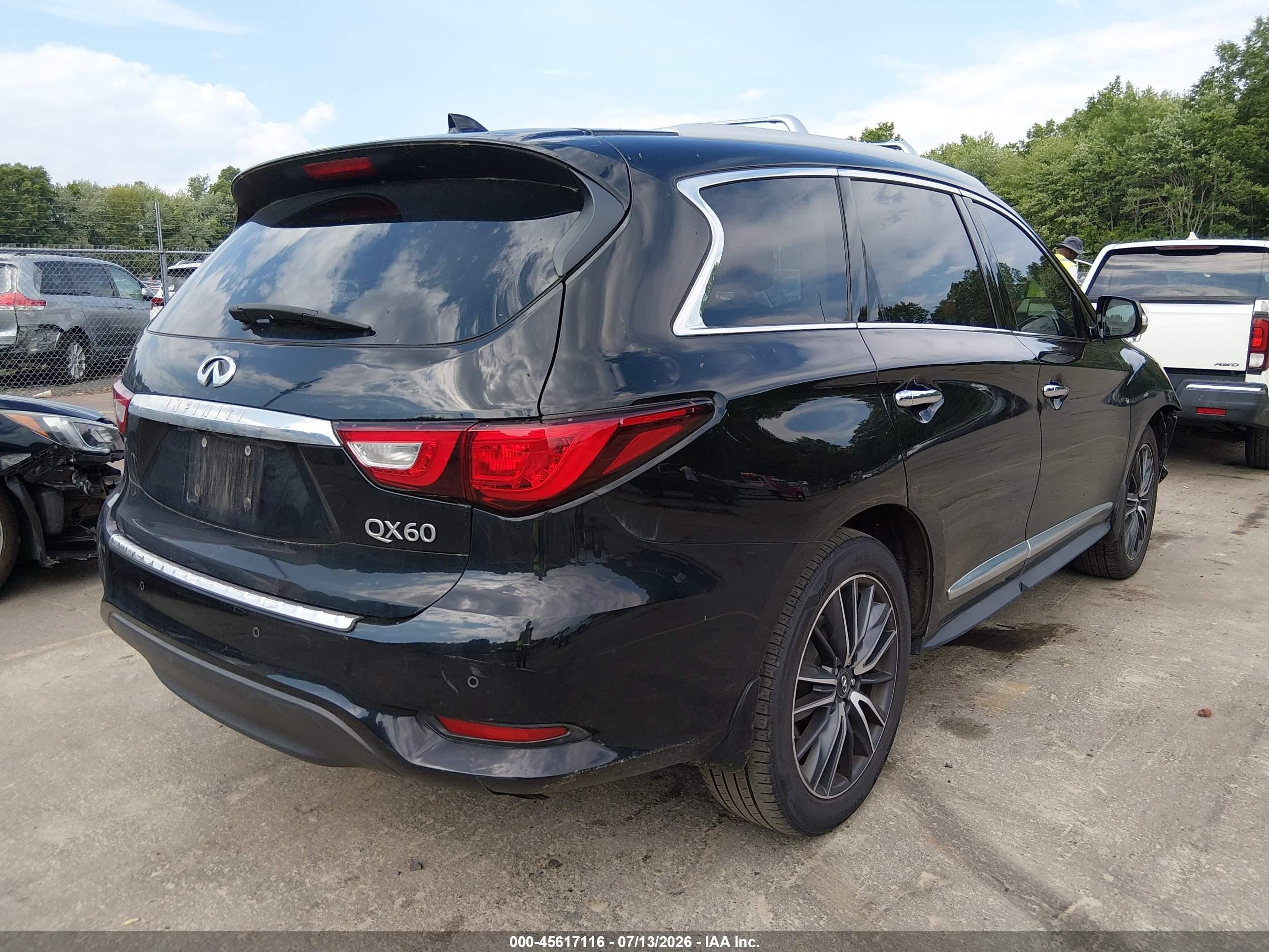 2017 Infiniti Qx60 Black vin: 5N1DL0MM9HC561437