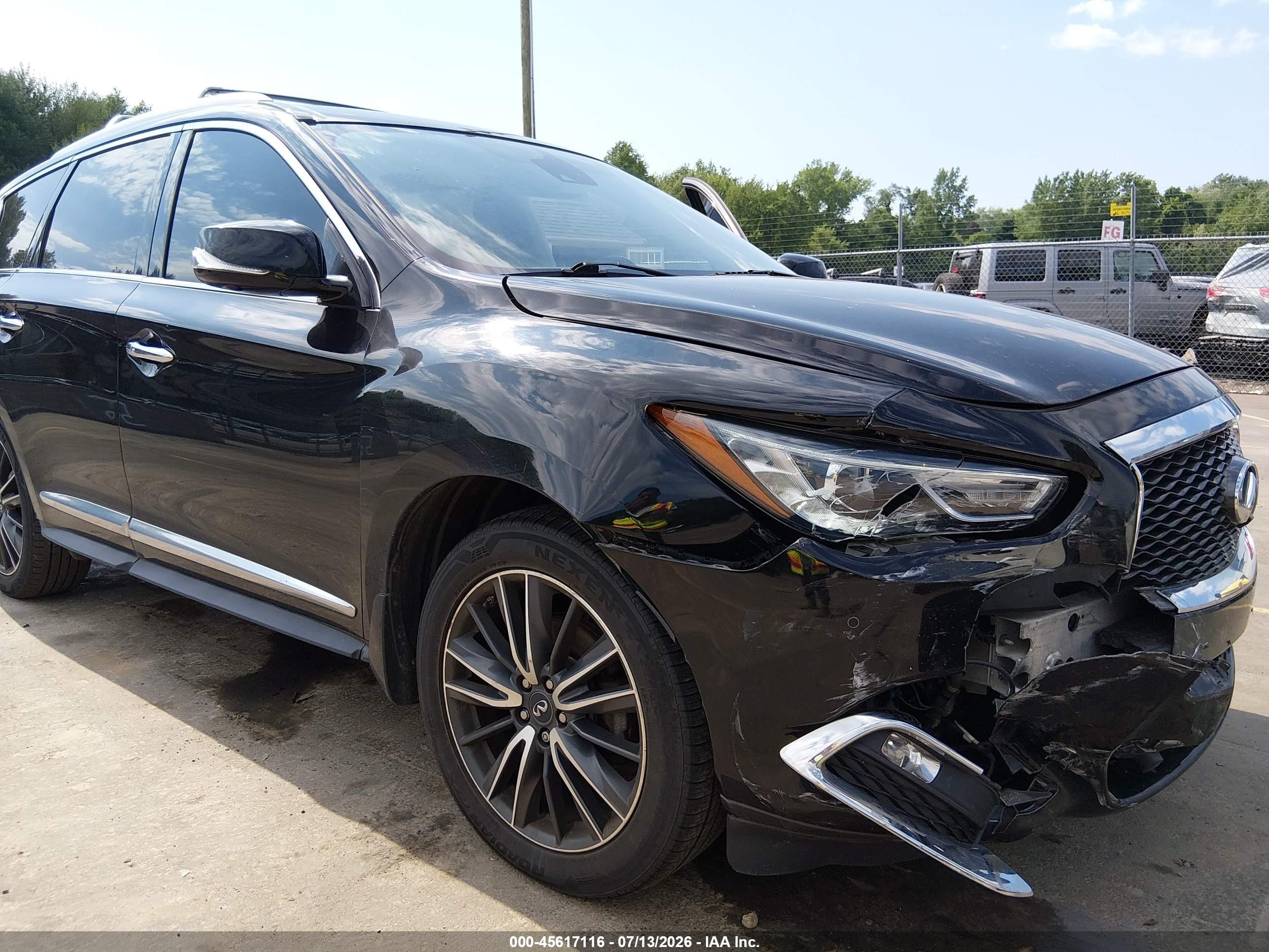 2017 Infiniti Qx60 Black vin: 5N1DL0MM9HC561437