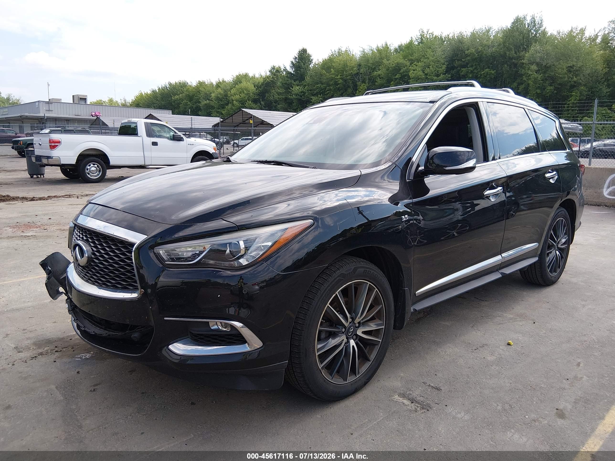 2017 Infiniti Qx60 Black vin: 5N1DL0MM9HC561437