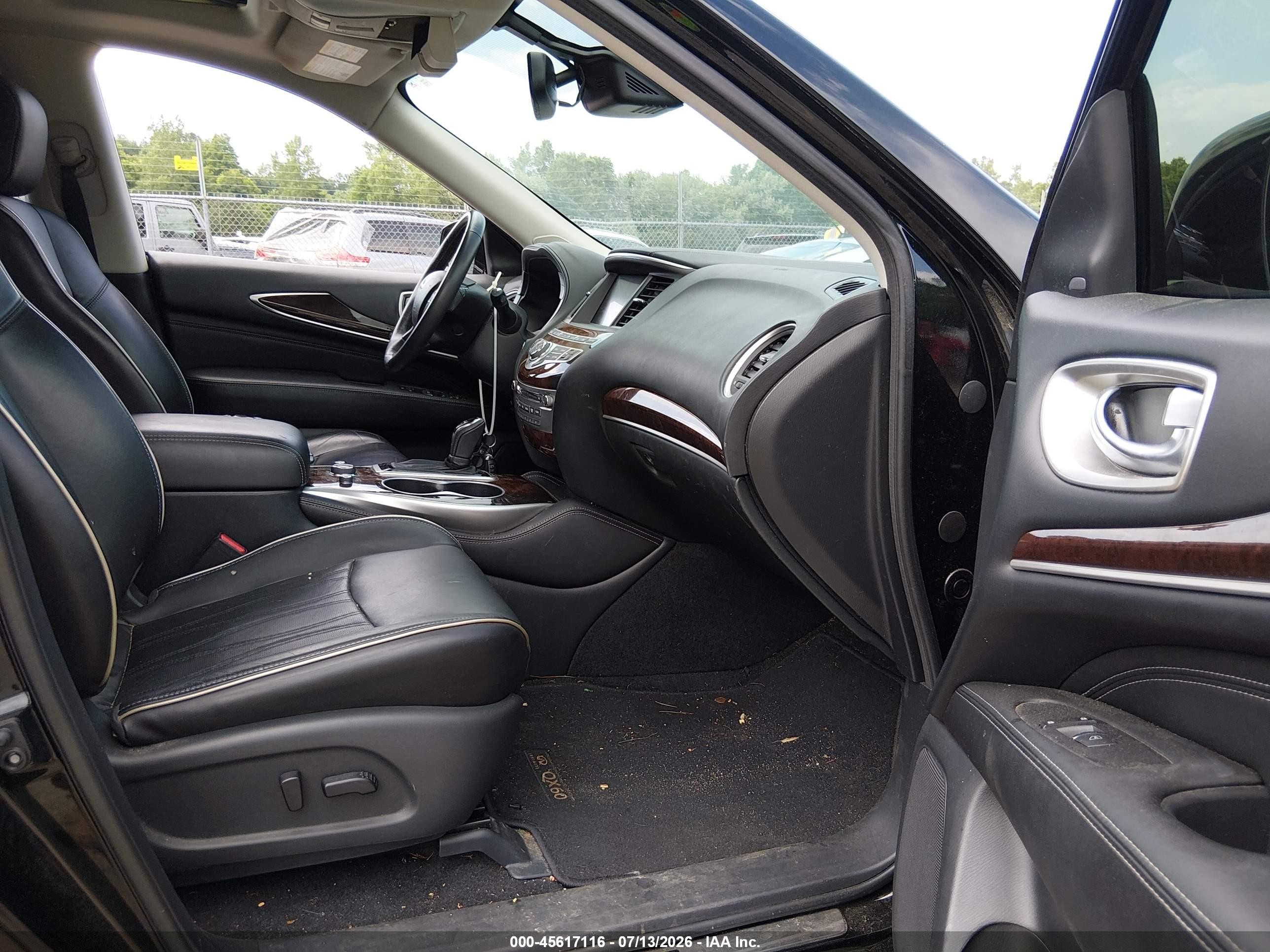 2017 Infiniti Qx60 Black vin: 5N1DL0MM9HC561437
