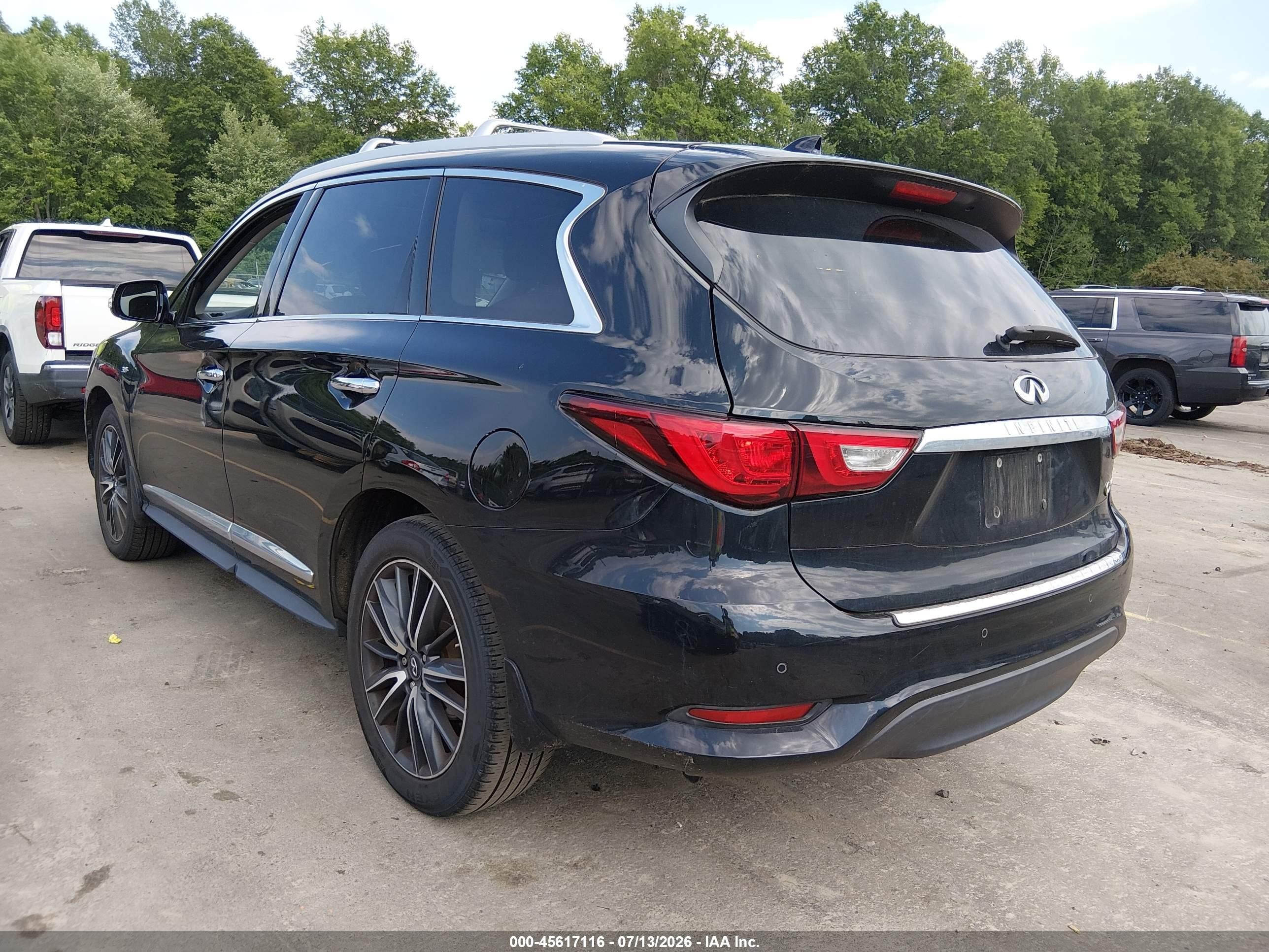 2017 Infiniti Qx60 Black vin: 5N1DL0MM9HC561437