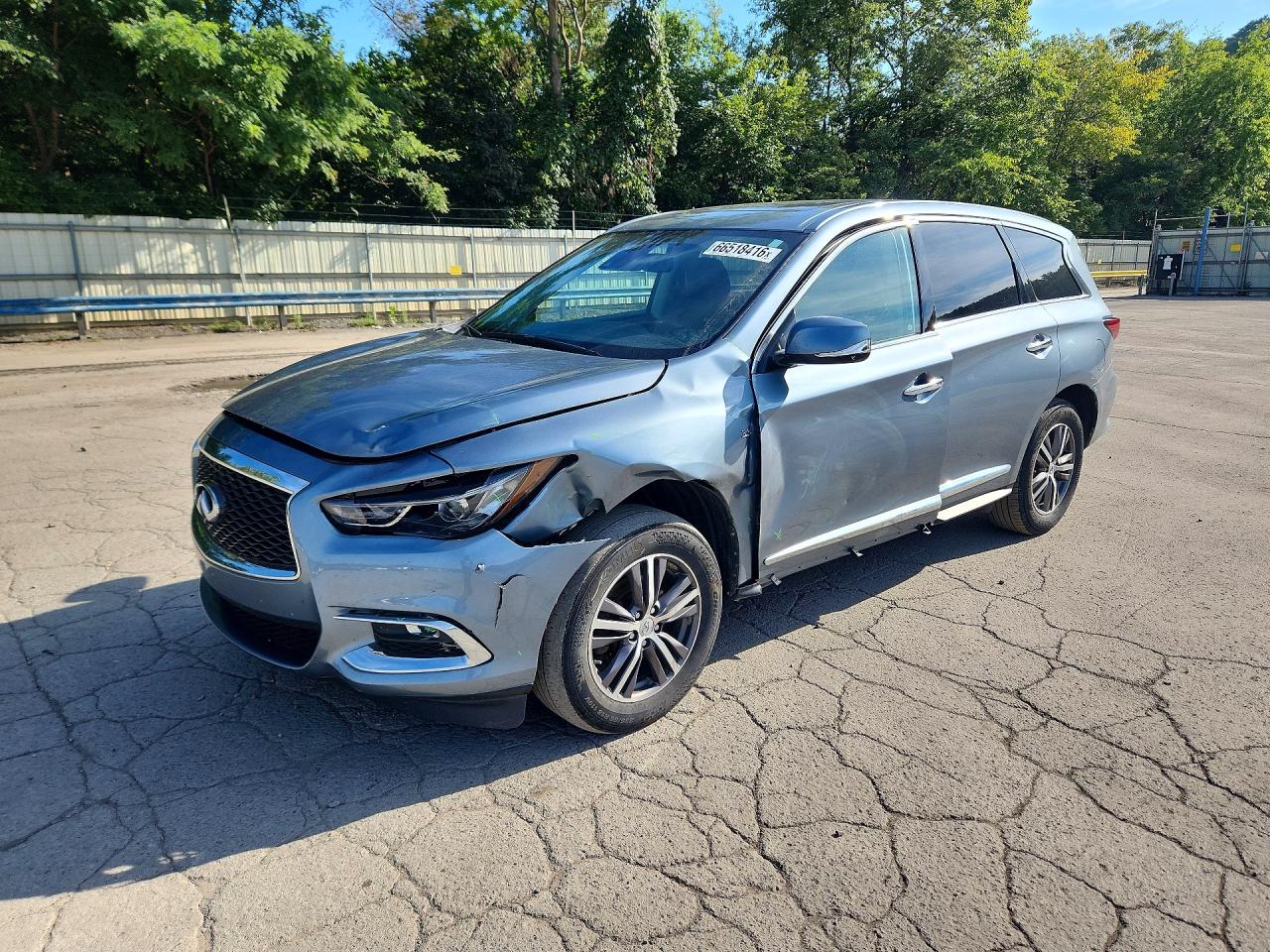 2019 Infiniti Qx60 Pure Gray vin: 5N1DL0MM9KC515310