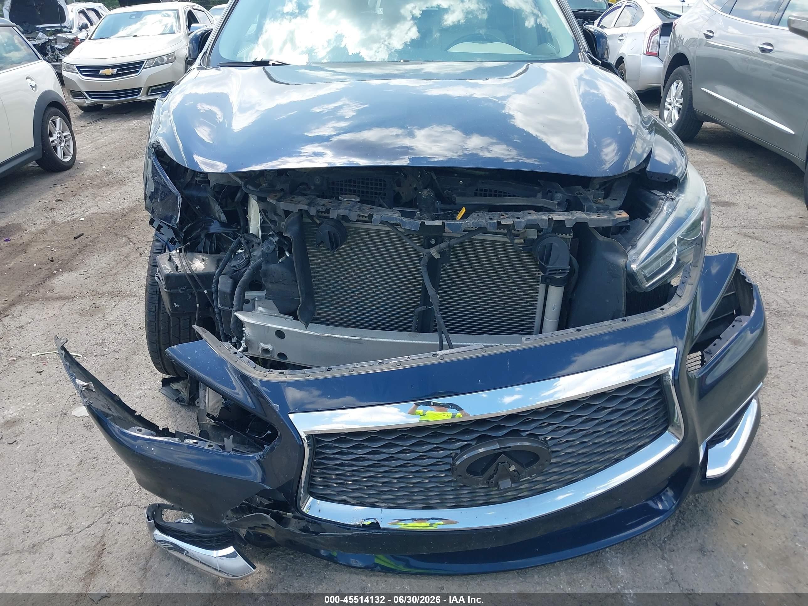 2019 Infiniti Qx60 Luxe/pure Blue vin: 5N1DL0MM9KC524184
