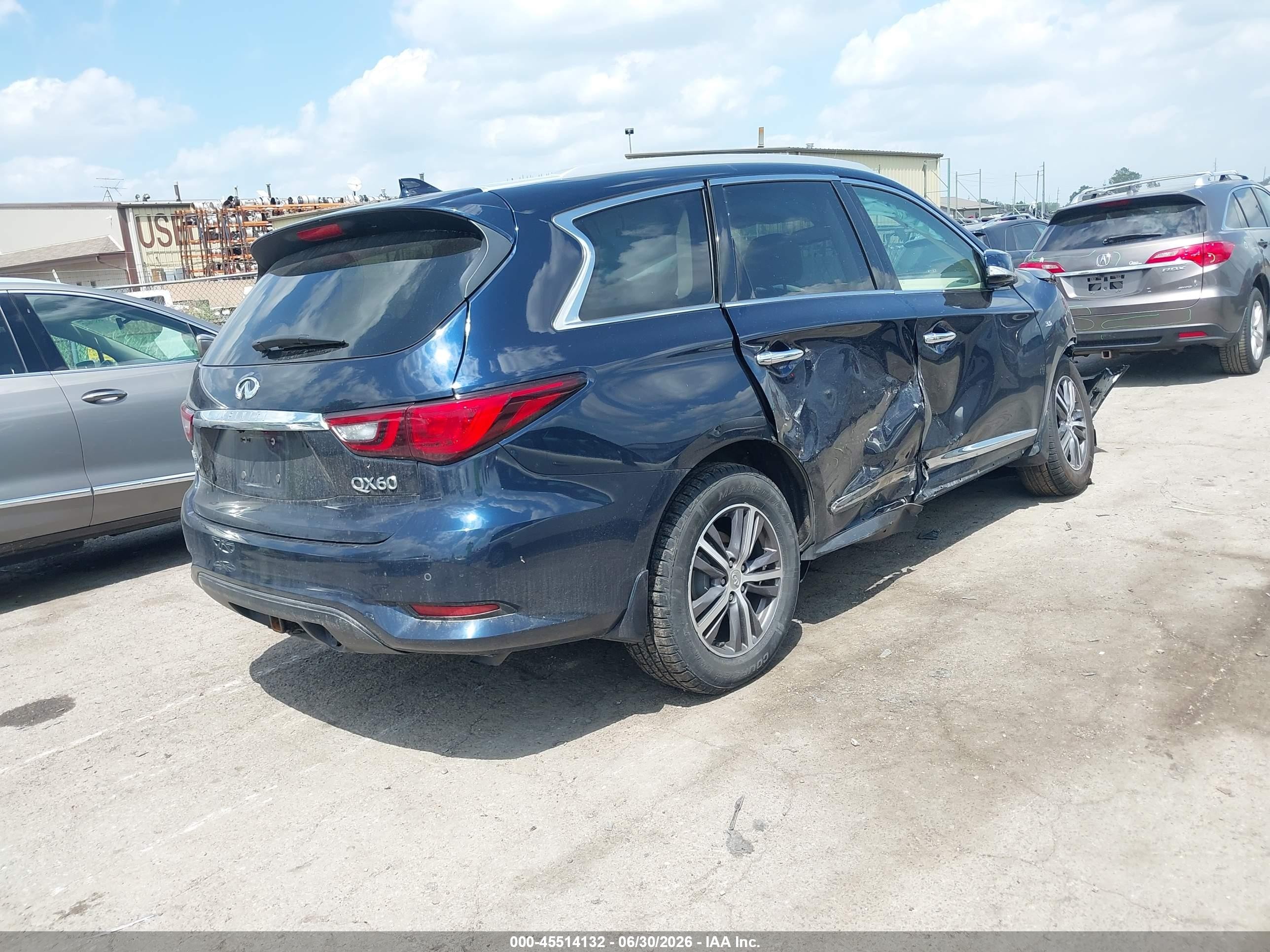 2019 Infiniti Qx60 Luxe/pure Blue vin: 5N1DL0MM9KC524184