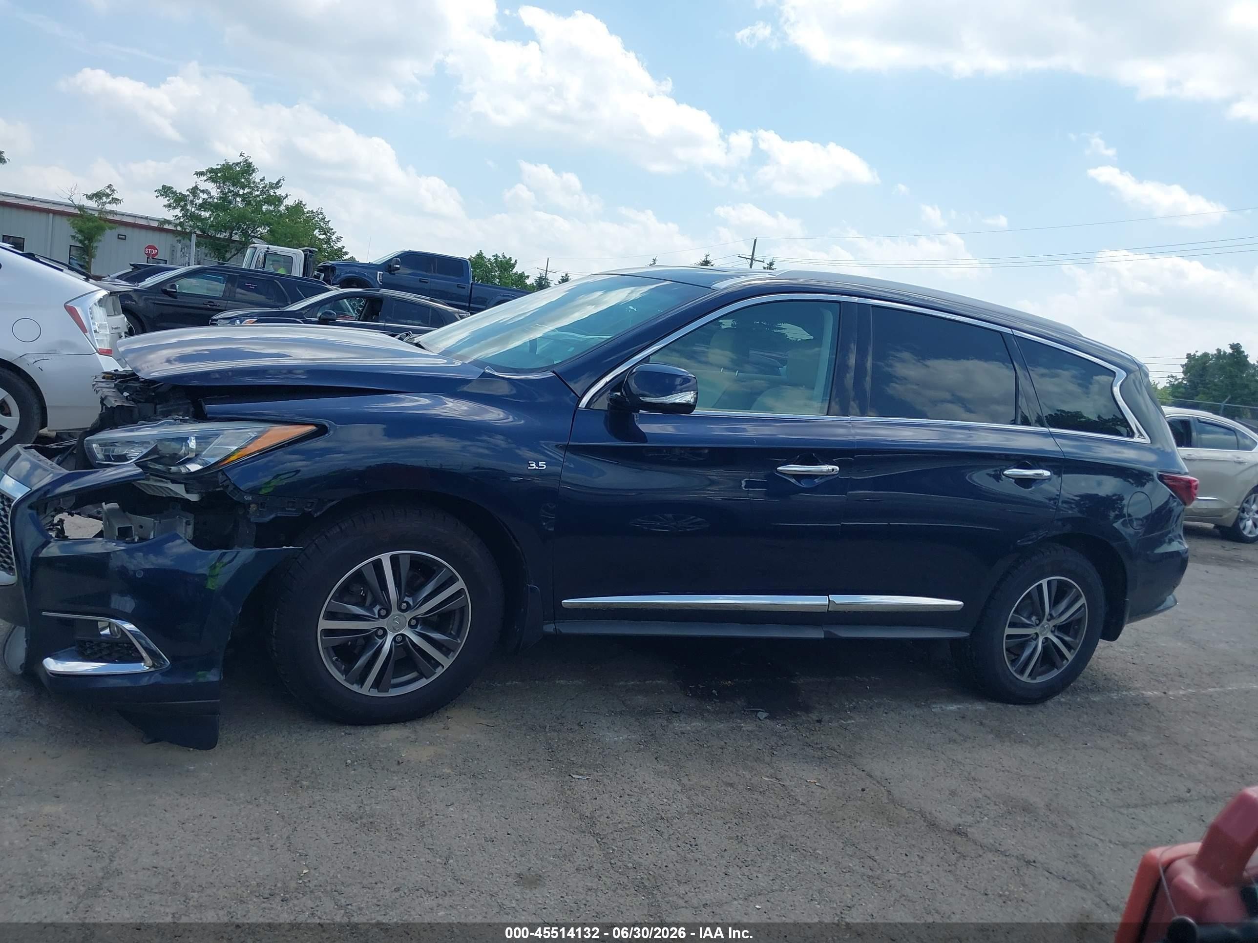 2019 Infiniti Qx60 Luxe/pure Blue vin: 5N1DL0MM9KC524184