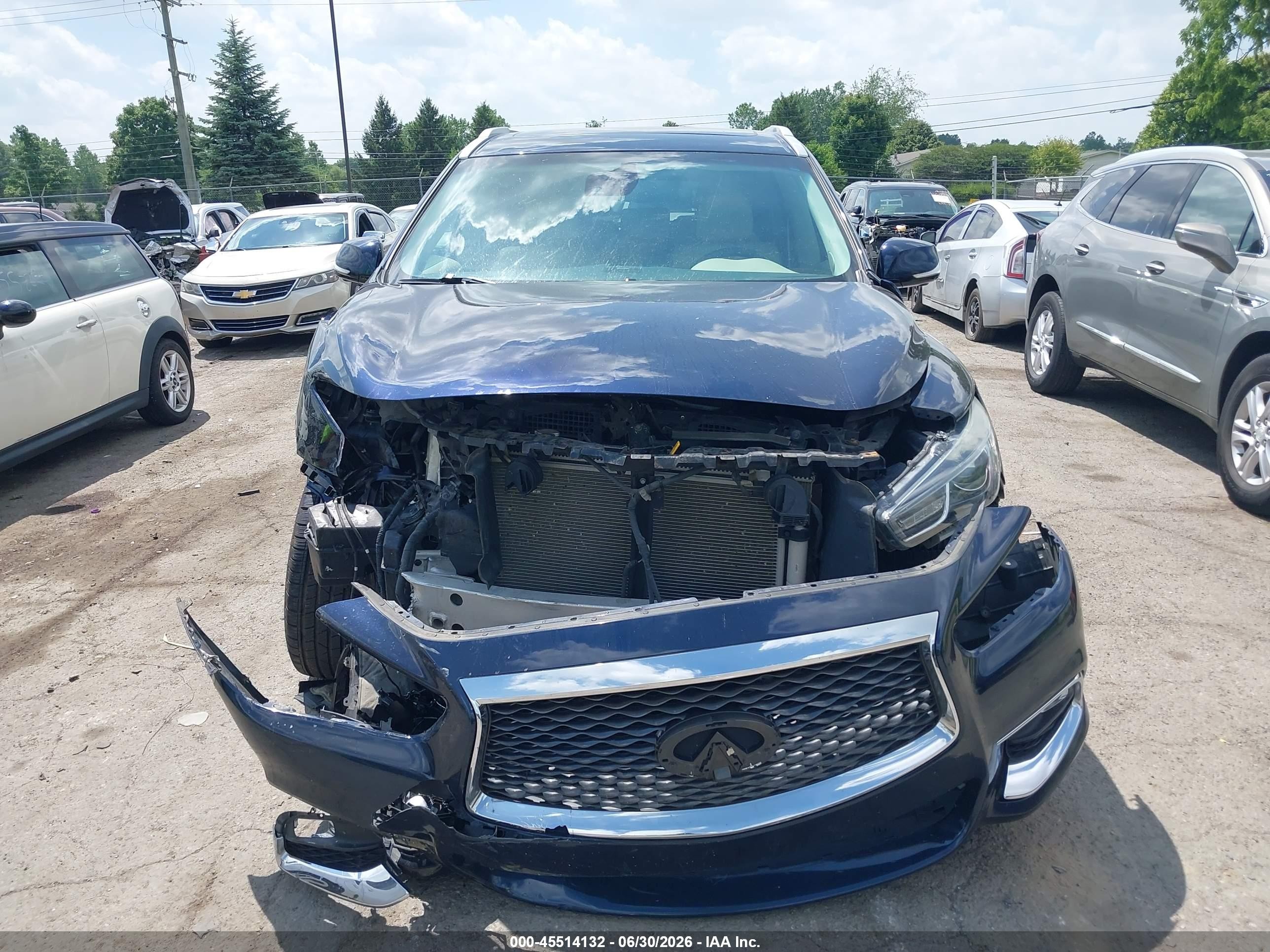 2019 Infiniti Qx60 Luxe/pure Blue vin: 5N1DL0MM9KC524184