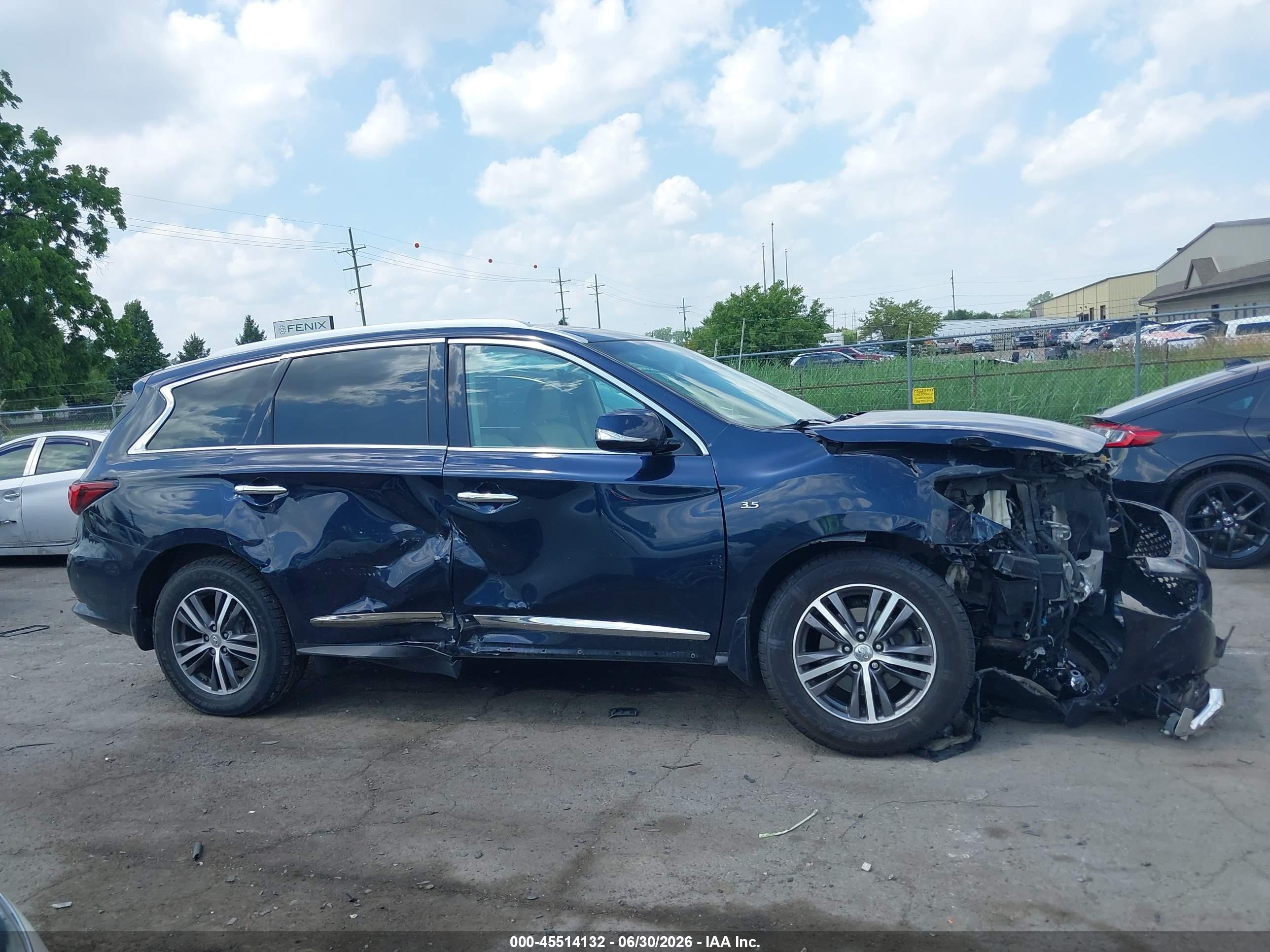 2019 Infiniti Qx60 Luxe/pure Blue vin: 5N1DL0MM9KC524184